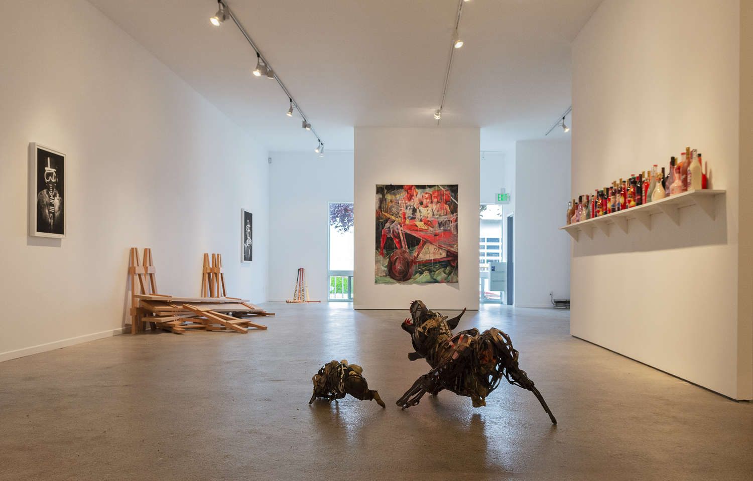 Gun Dogs, 2018  Fabric, latex paint, spray paint $8,000