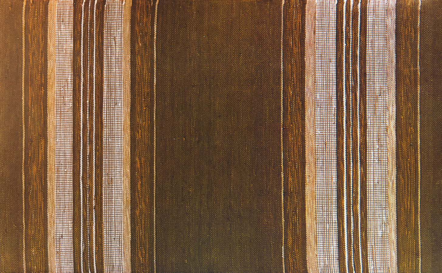 Handwoven wool rug. Serial production. 1980's