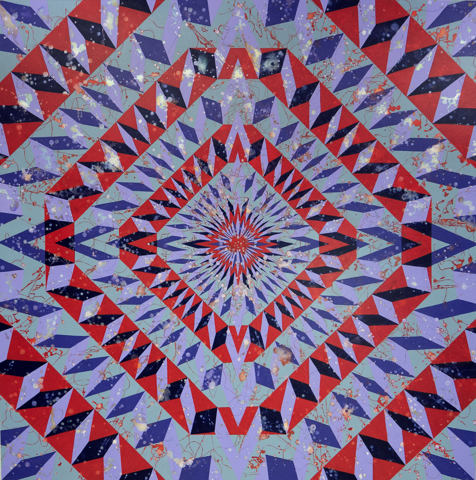 Enfolding Eye, acrylic on canvas, 60 in. x 60 in., 2021
