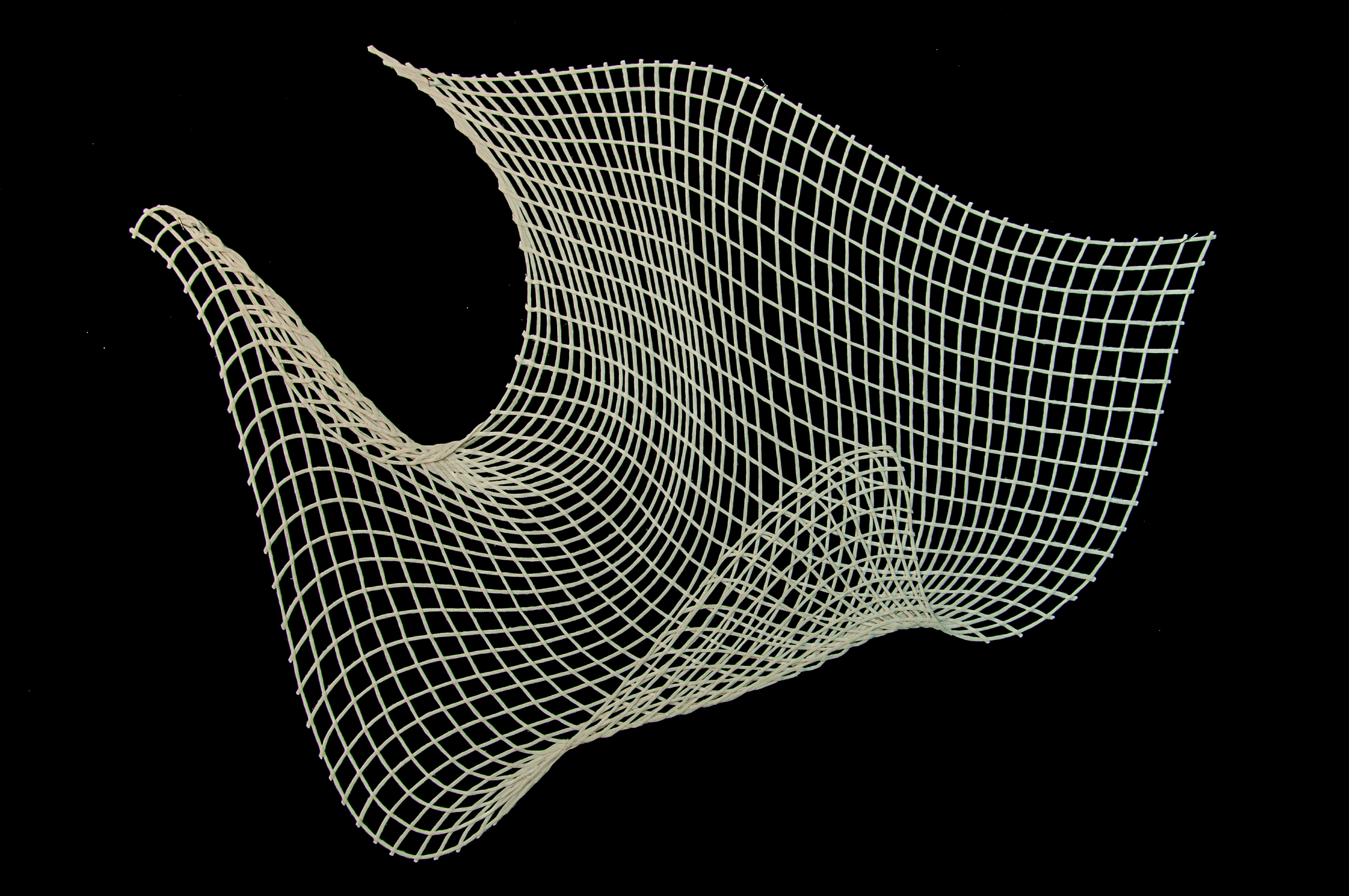 Drifting Nº02, Hand woven cotton, stained with inks and pigments / Coton tissé à la main et teint à l’encre et aux pigments 31" x 41"