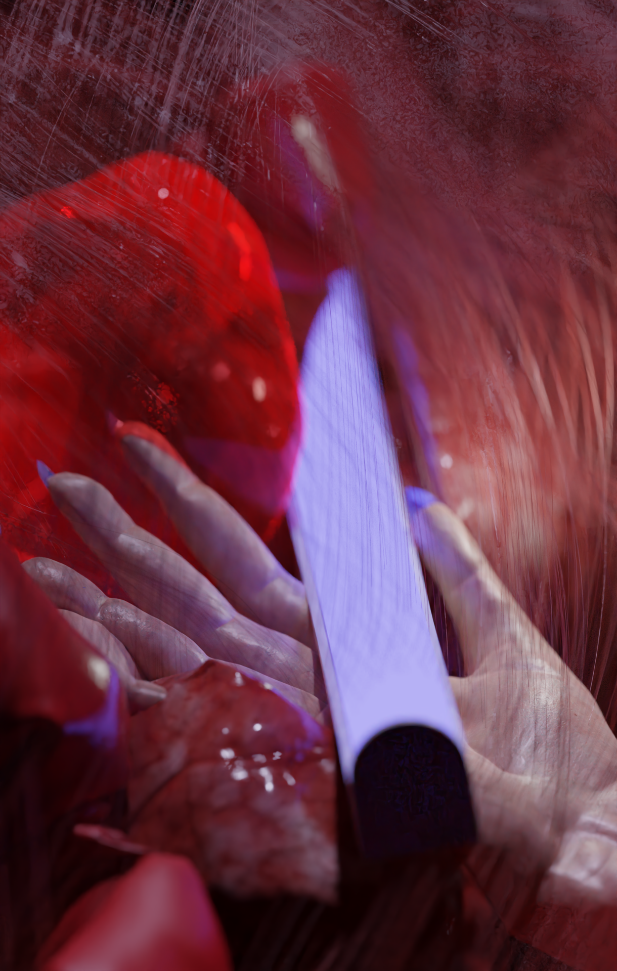 Anna Hughes, Blender Experiment #8, Digital image, 2023.