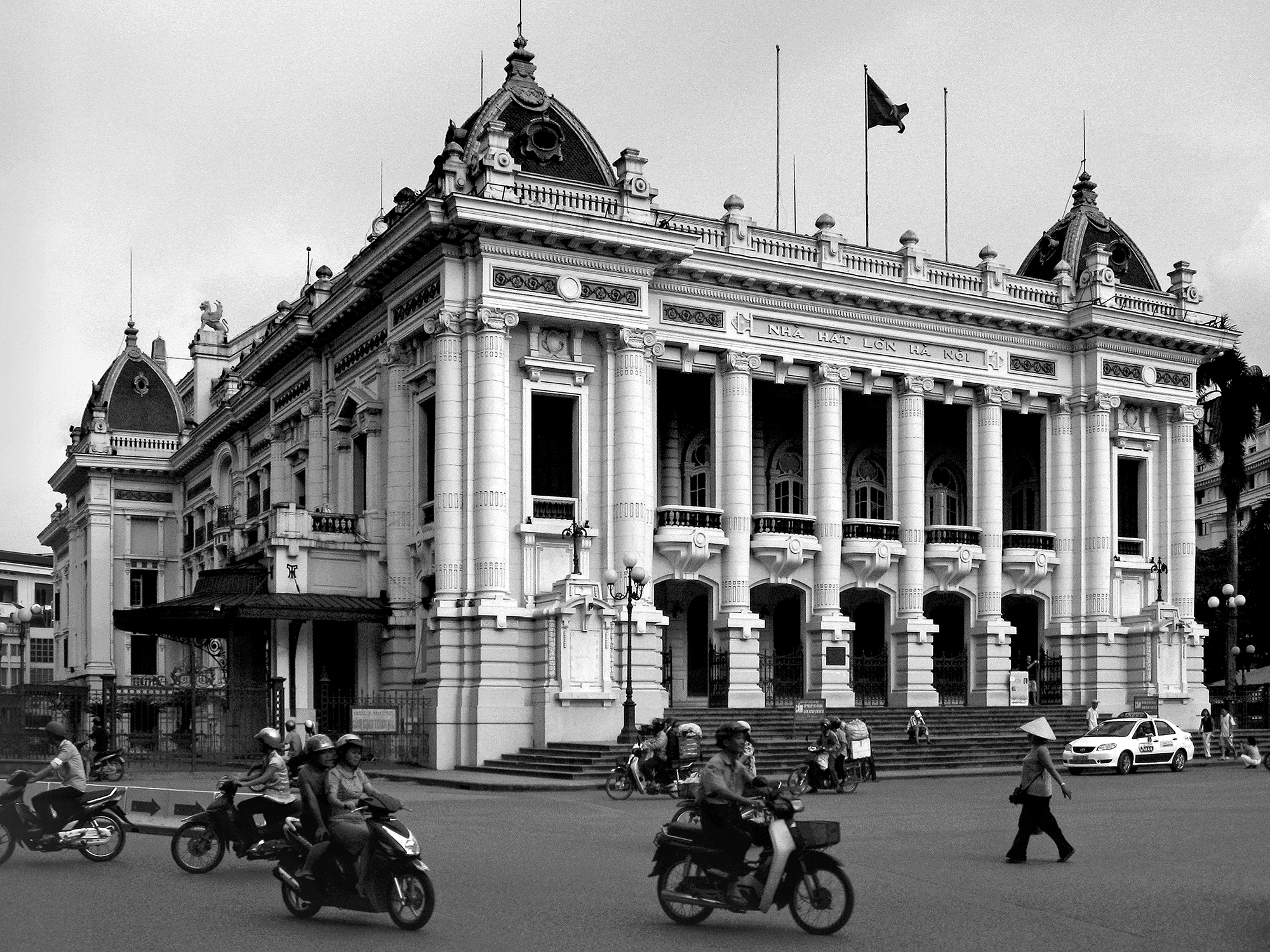 Traffic outside the Opera HouseHanoi
