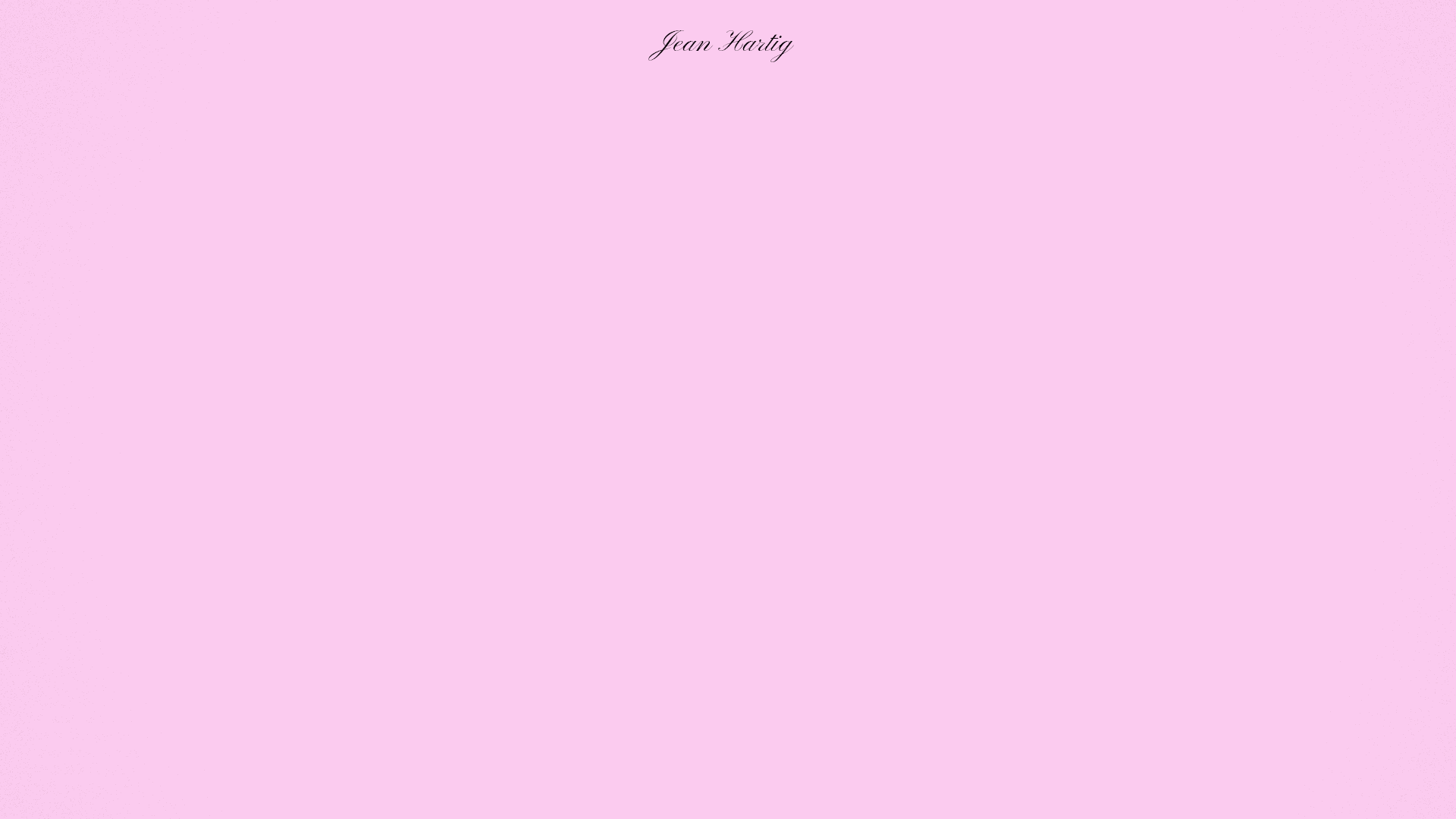 Website and animations for the poet/writer Jean Hartig.