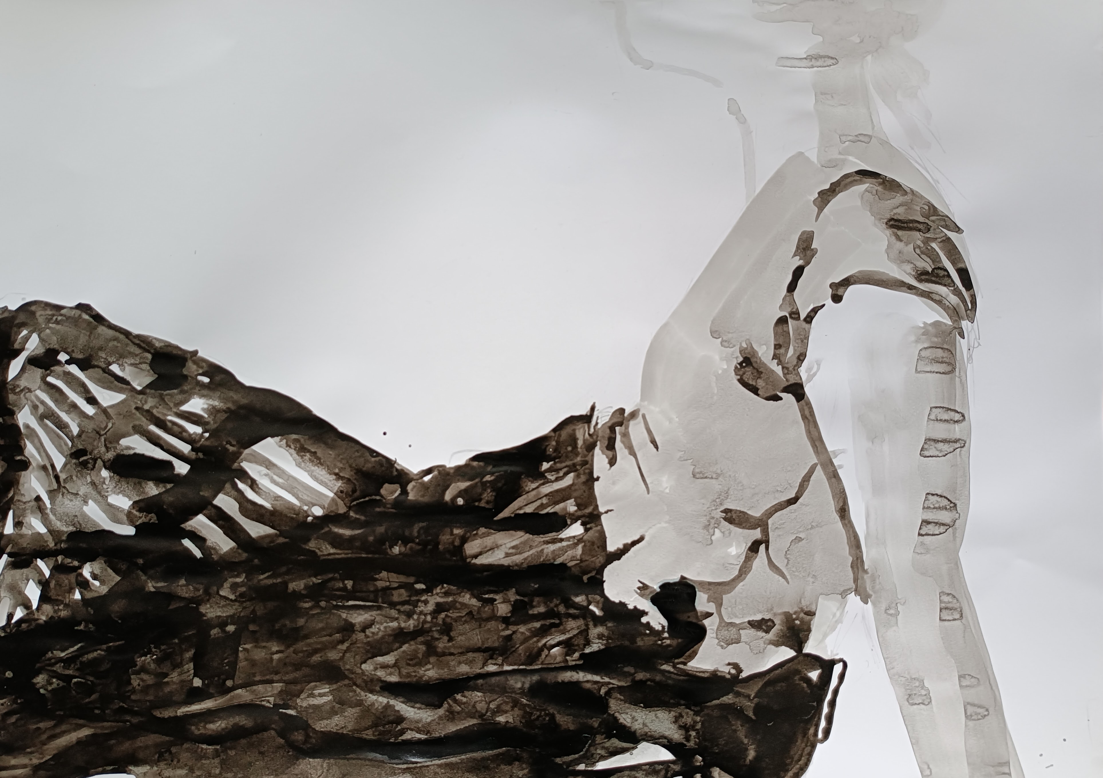 figure in 35 min / black ink on paper / A1