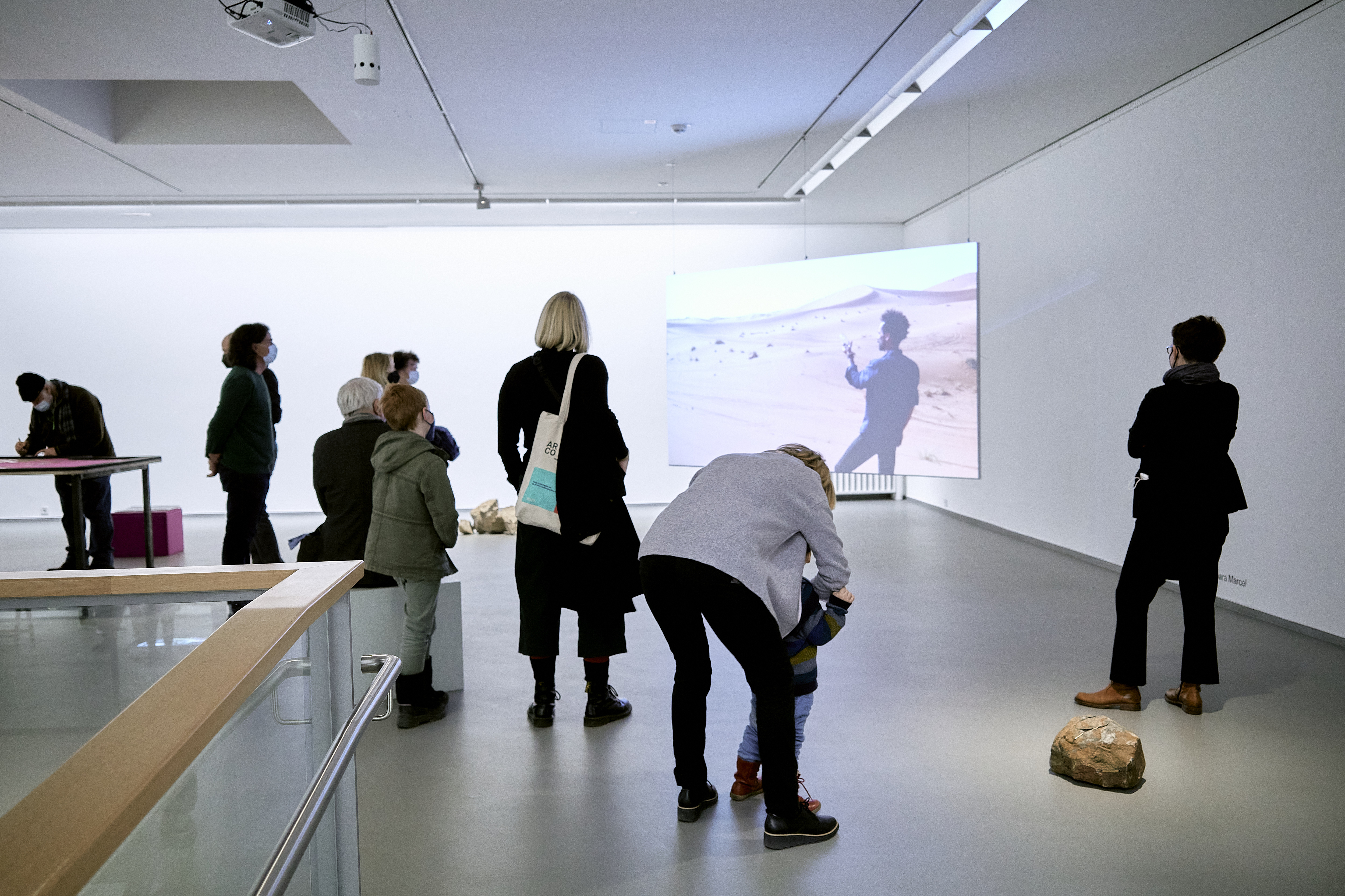 THE OPEN FOREST, by Barbara Marcel, at the exhibition MORE PLANETS LESS PAIN in Erfurt. Photo: Walther Le Kon