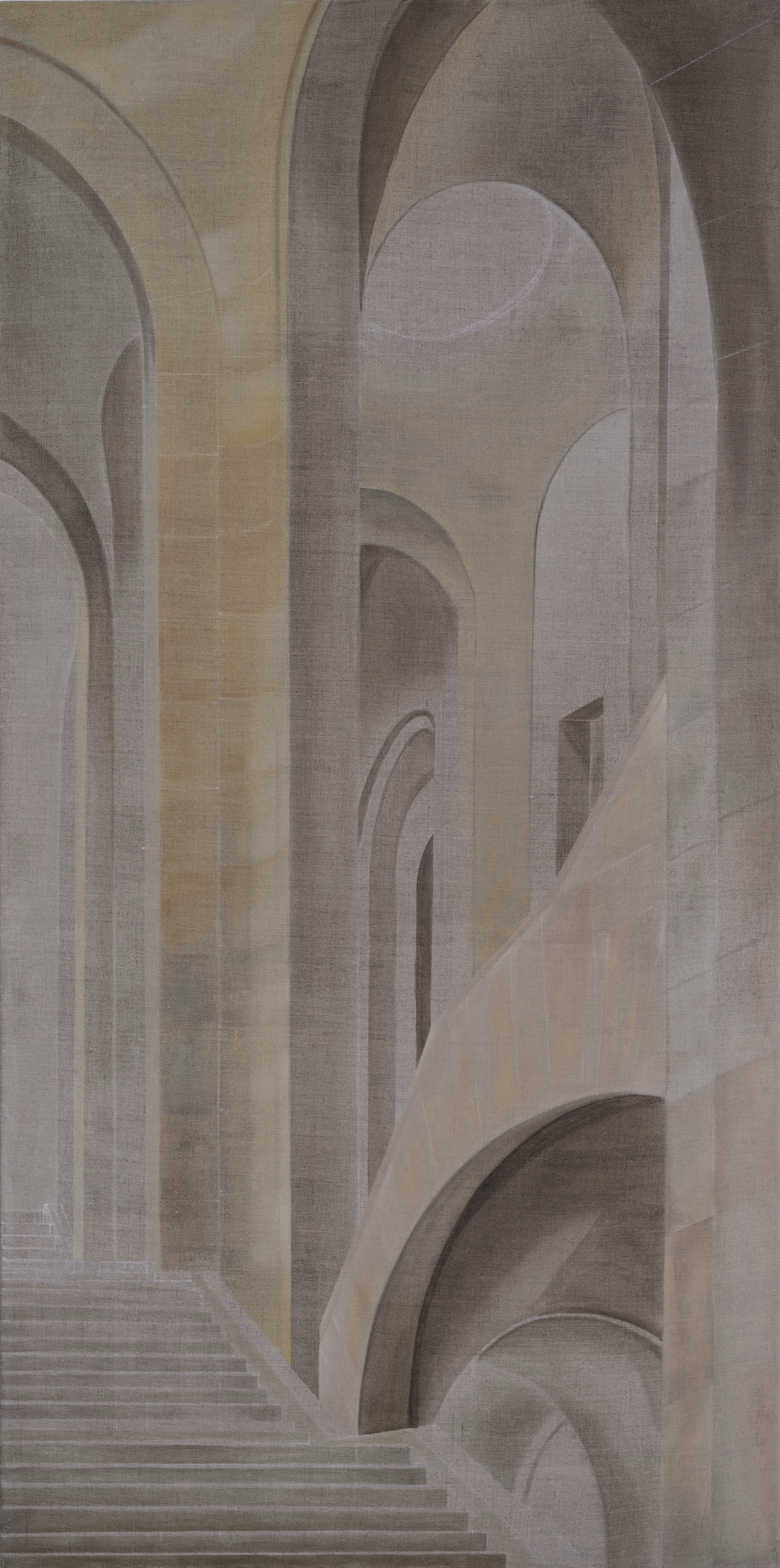 untitled, 2022. oil on linen. 48" x 24"