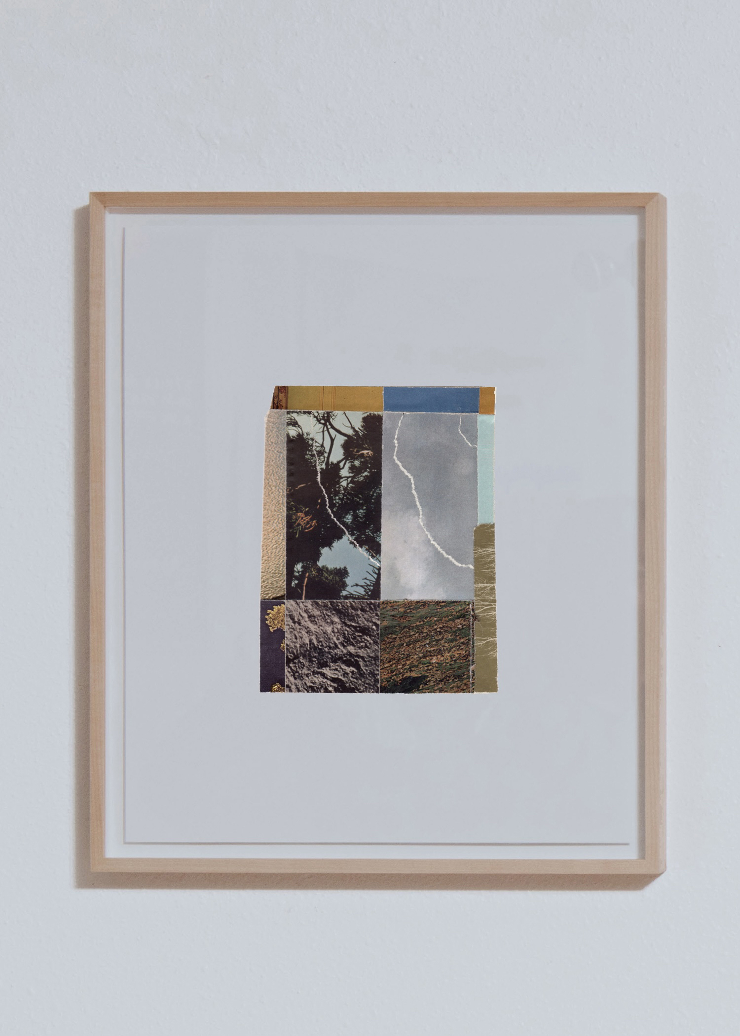 S20 (Collage 02), 18 x 15," maple float frame, $135/wk