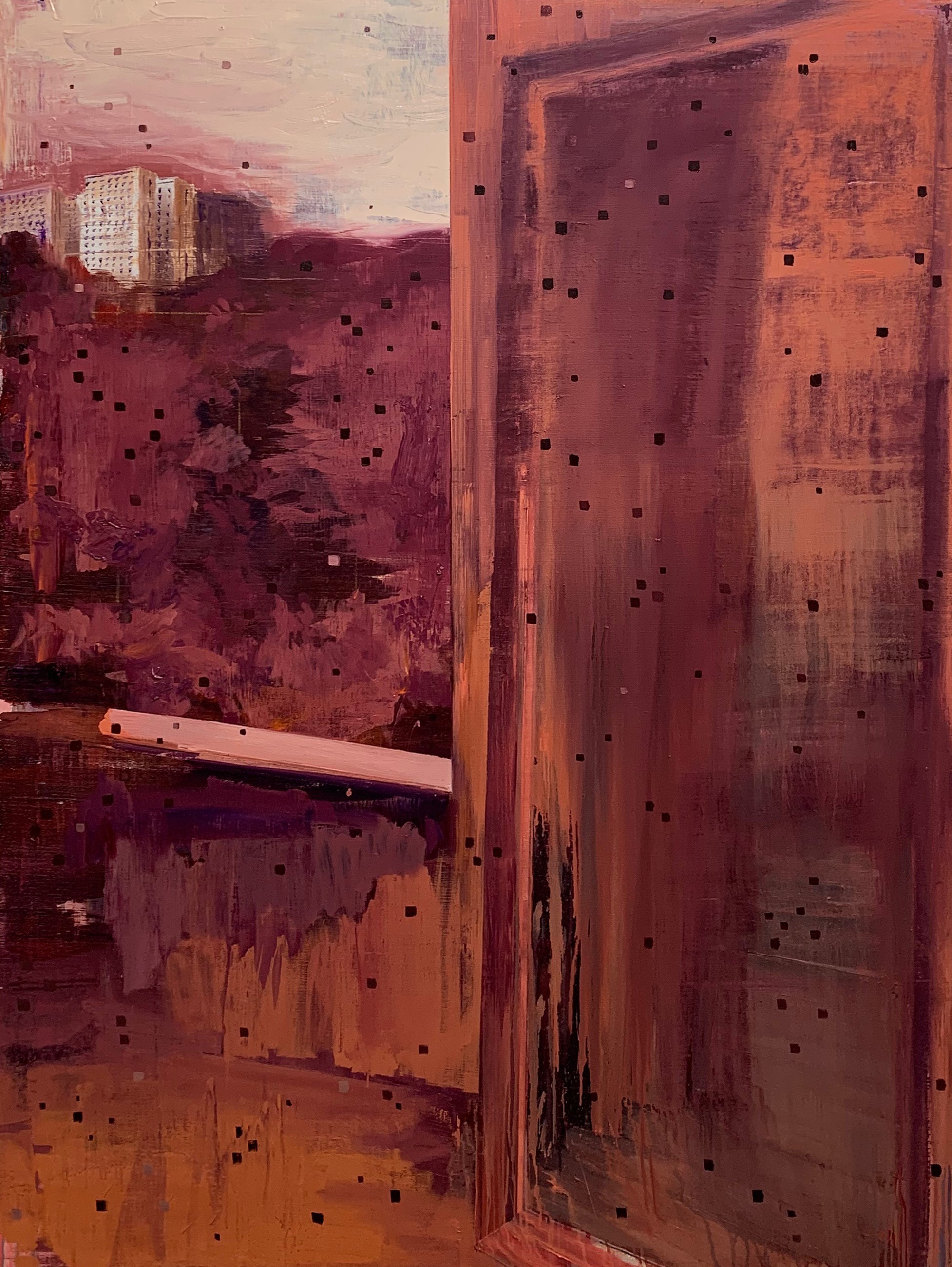 Second Mirror. oil on linen. 200 x 150cm. 2020.