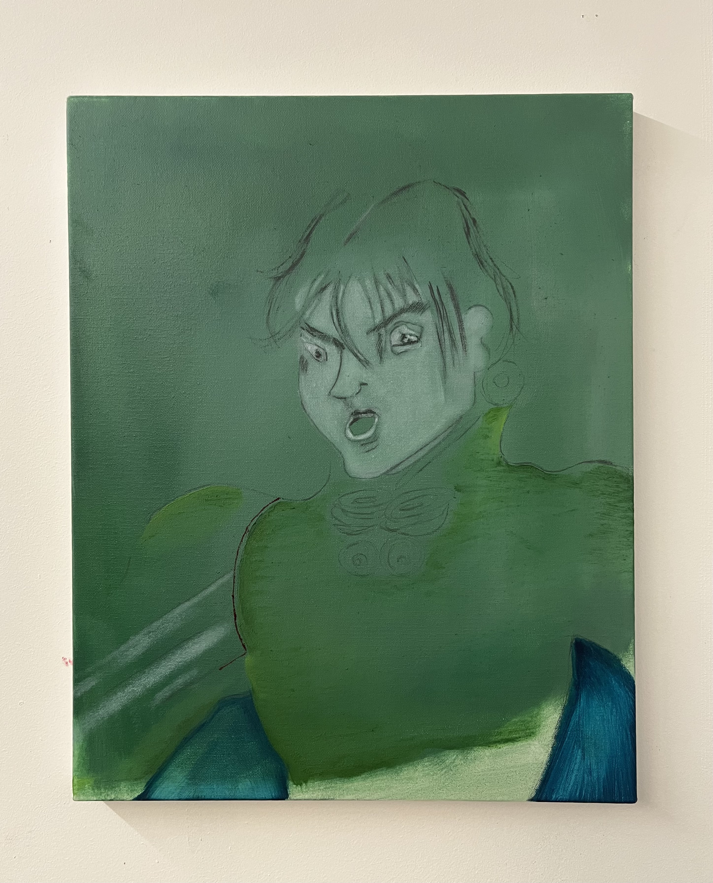 The gasp, oil on canvas, 2024