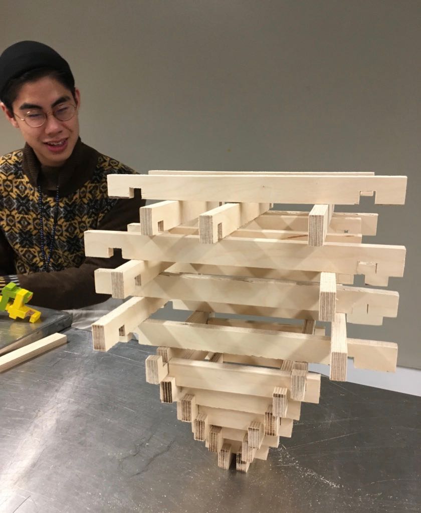 Block Project: Tower Space/ Materiality, Parsons School of Design, Fall 2019
