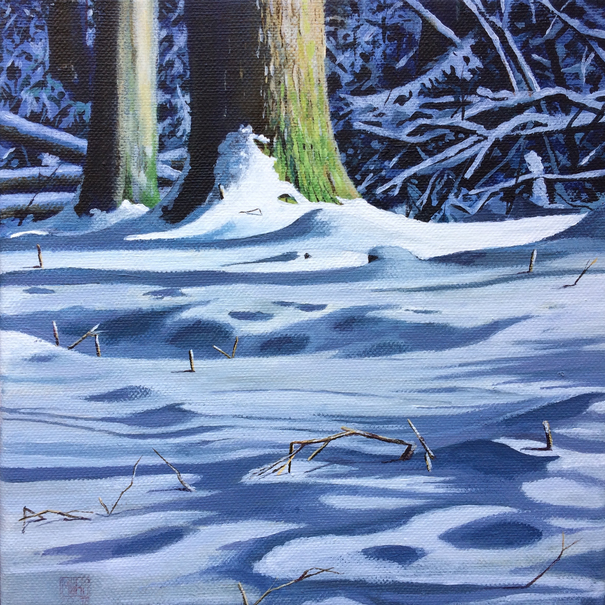 45. Mittwochsbild20×20 cmAcryl auf Leinwand2020︎ Bild kaufen