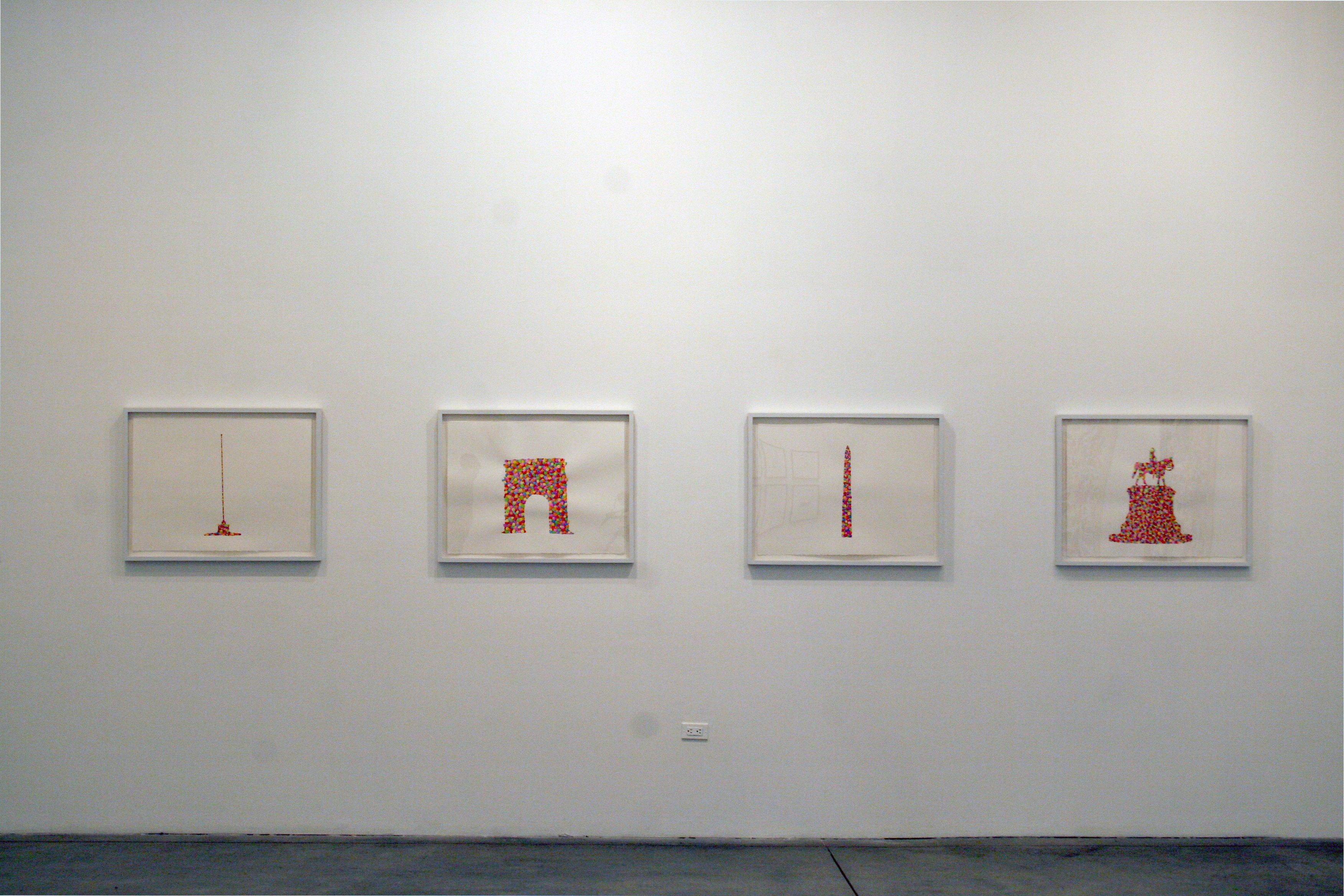 Monuments & Memorials To Be Realized in the Viewer’s Imagination (Installed)