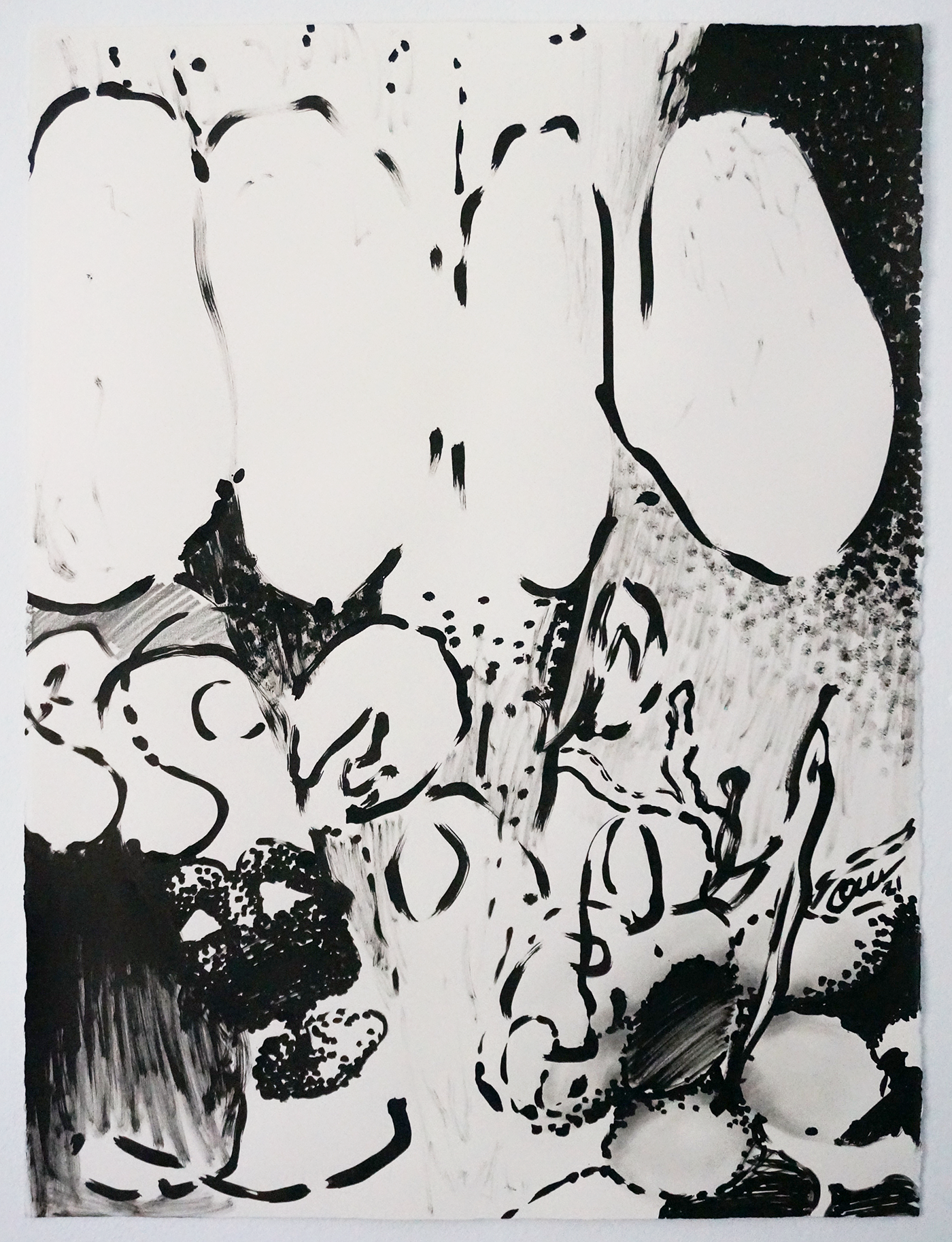 Mephistopheles, 2021, Indian ink and graphite on hot pressed cotton paper, 56x76cm