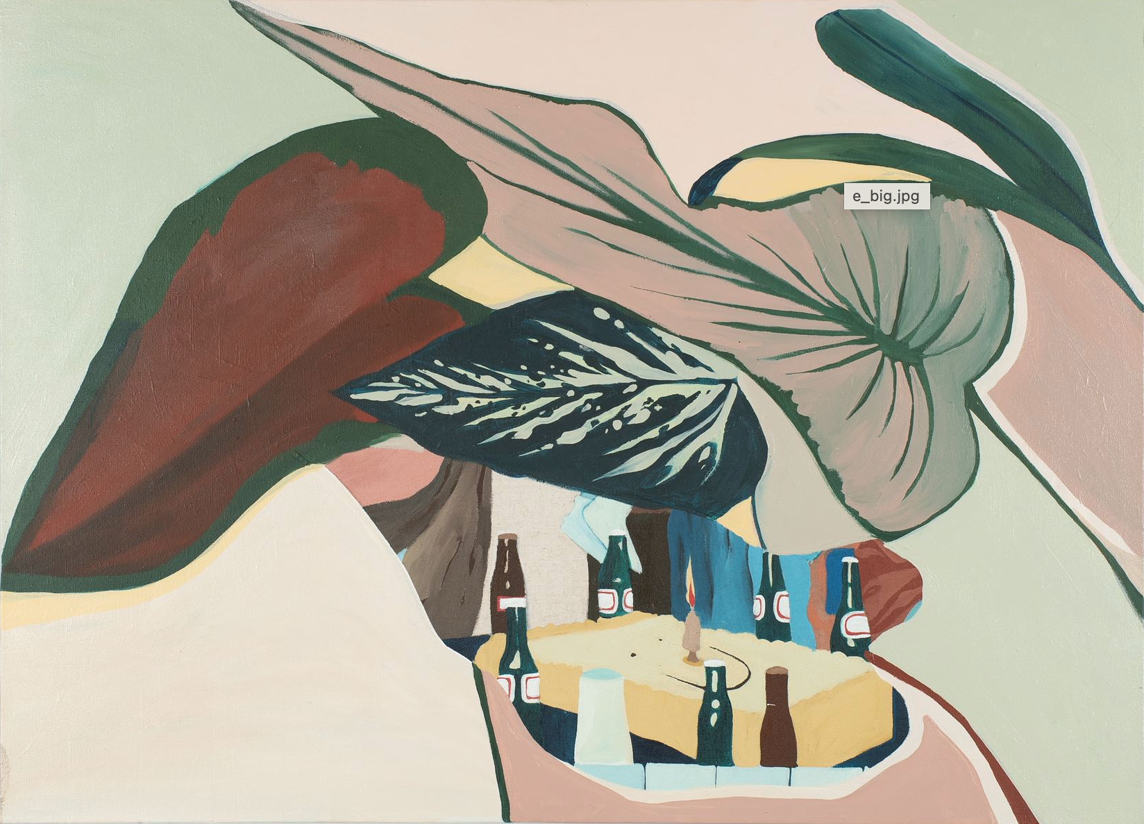 It's Big, 2021. Acrylic on canvas, 80 x 100 cm.