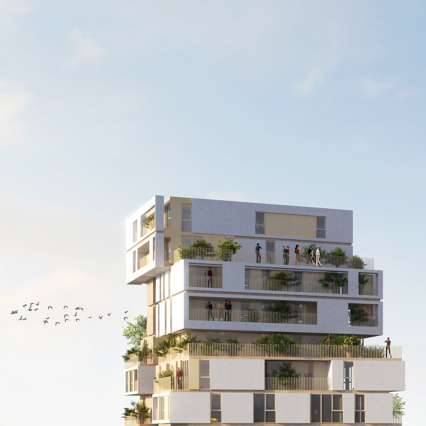 Six routes, La Courneuve