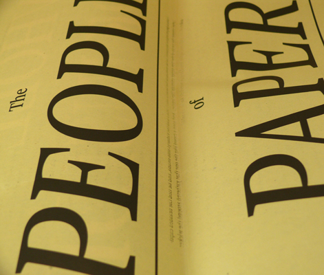 BOOK / THE PEOPLE OF PAPER