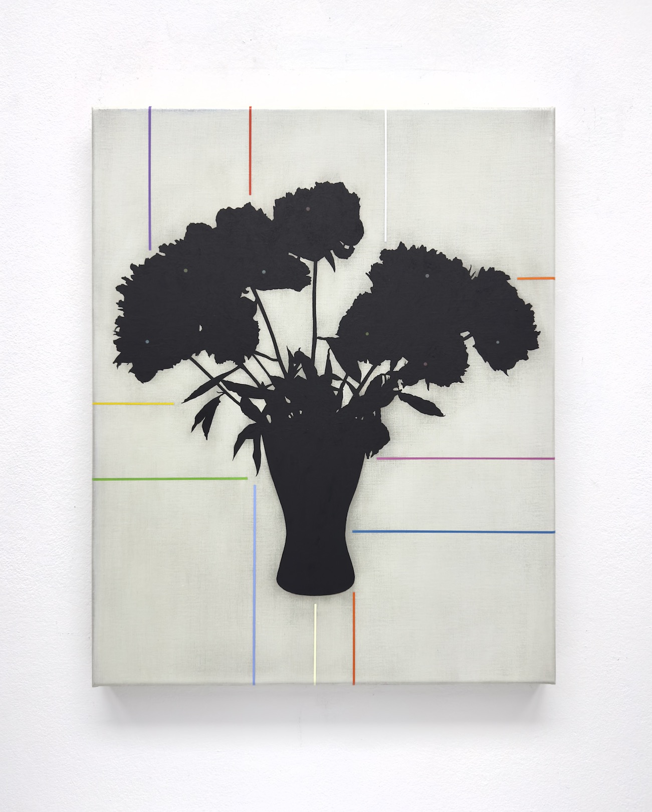 ‘Arguments for second thoughts’, 2024, conté pencil and acrylic on canvas, 50 x 40 cm, private collection.