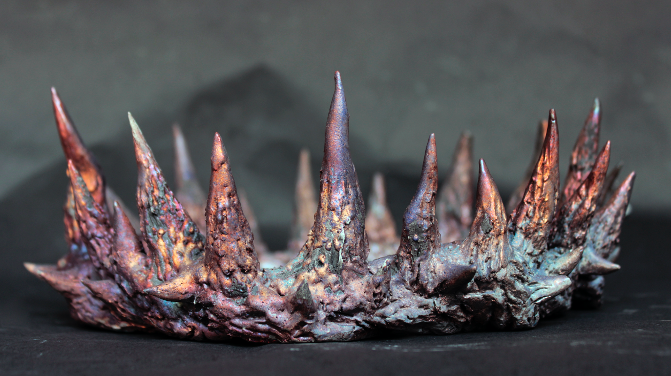 Corona, 2023- Glazed Raku