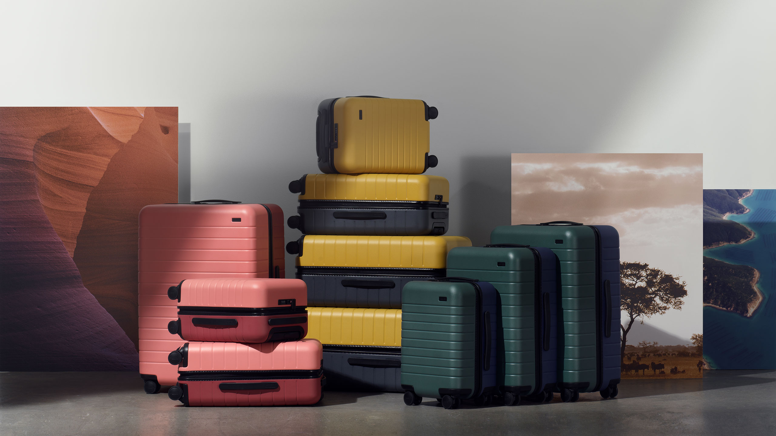 two tone away luggage