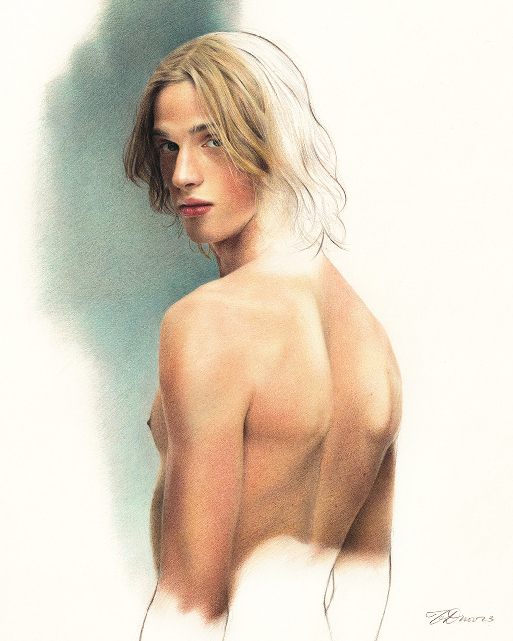 Untitled (Detail), 2023Colored pencil on paperInspired by Jass Reemann