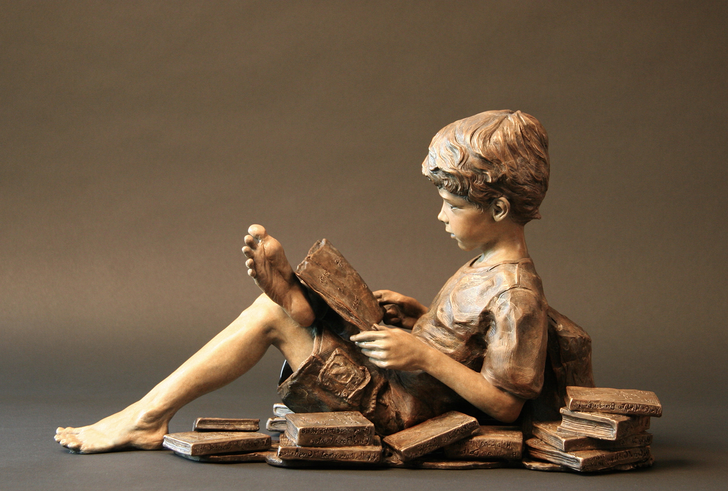 Developing Leaders Boy Full Left View by Angela Mia