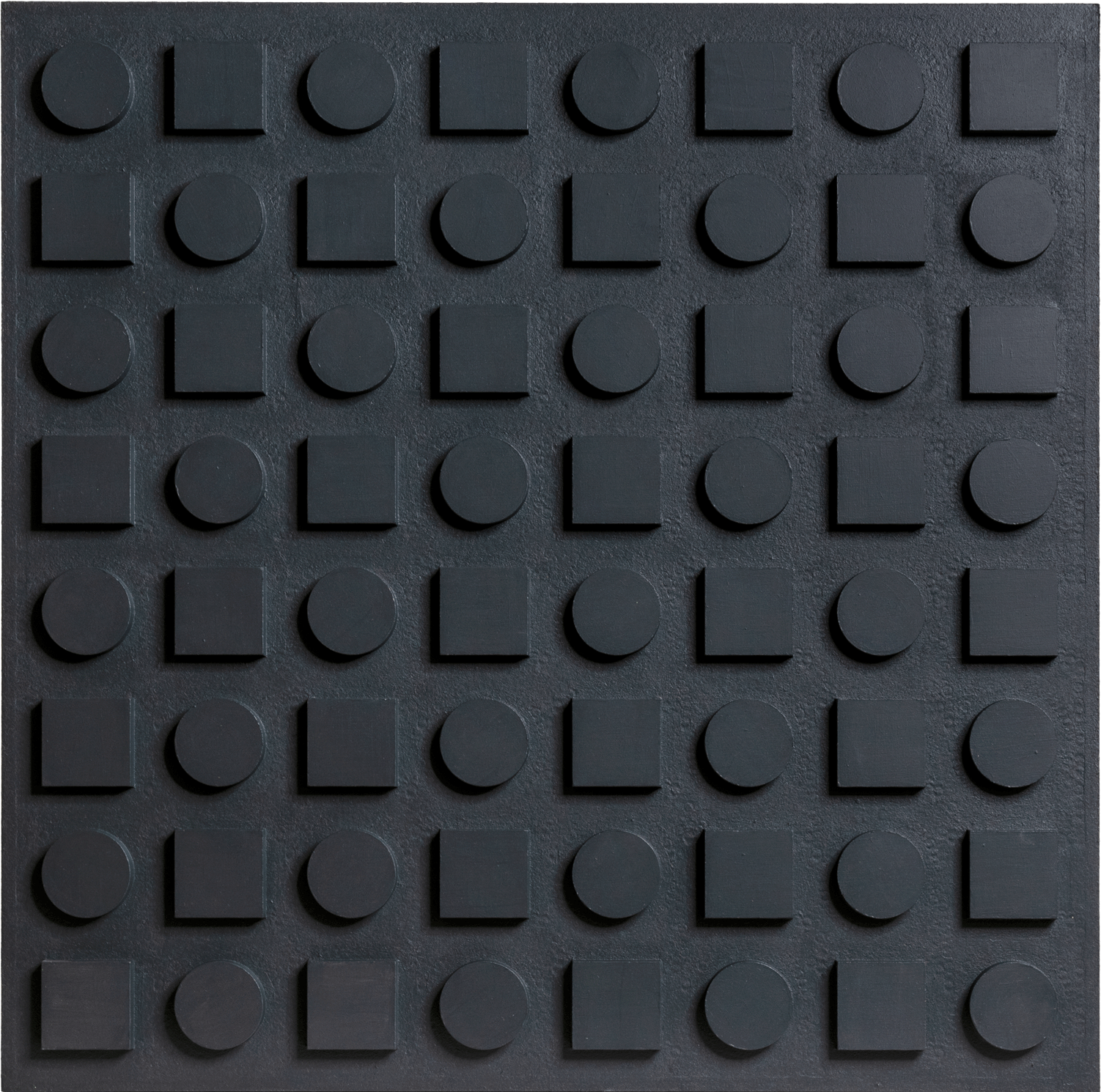 Monochrome Landscapes II. Dark Grey 4 / Series of acrylic paintings on fibreboard 2021–2022 / 50x50 cm