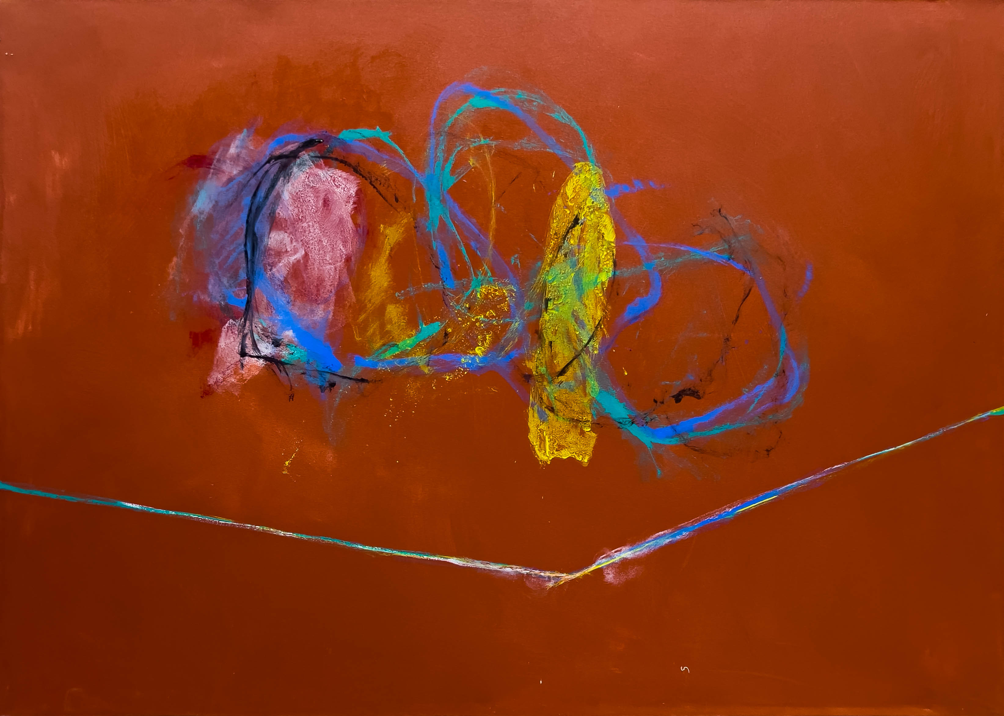 "Firmament #11", 1994, Acrylic on canvas, 50 x 70 inches
