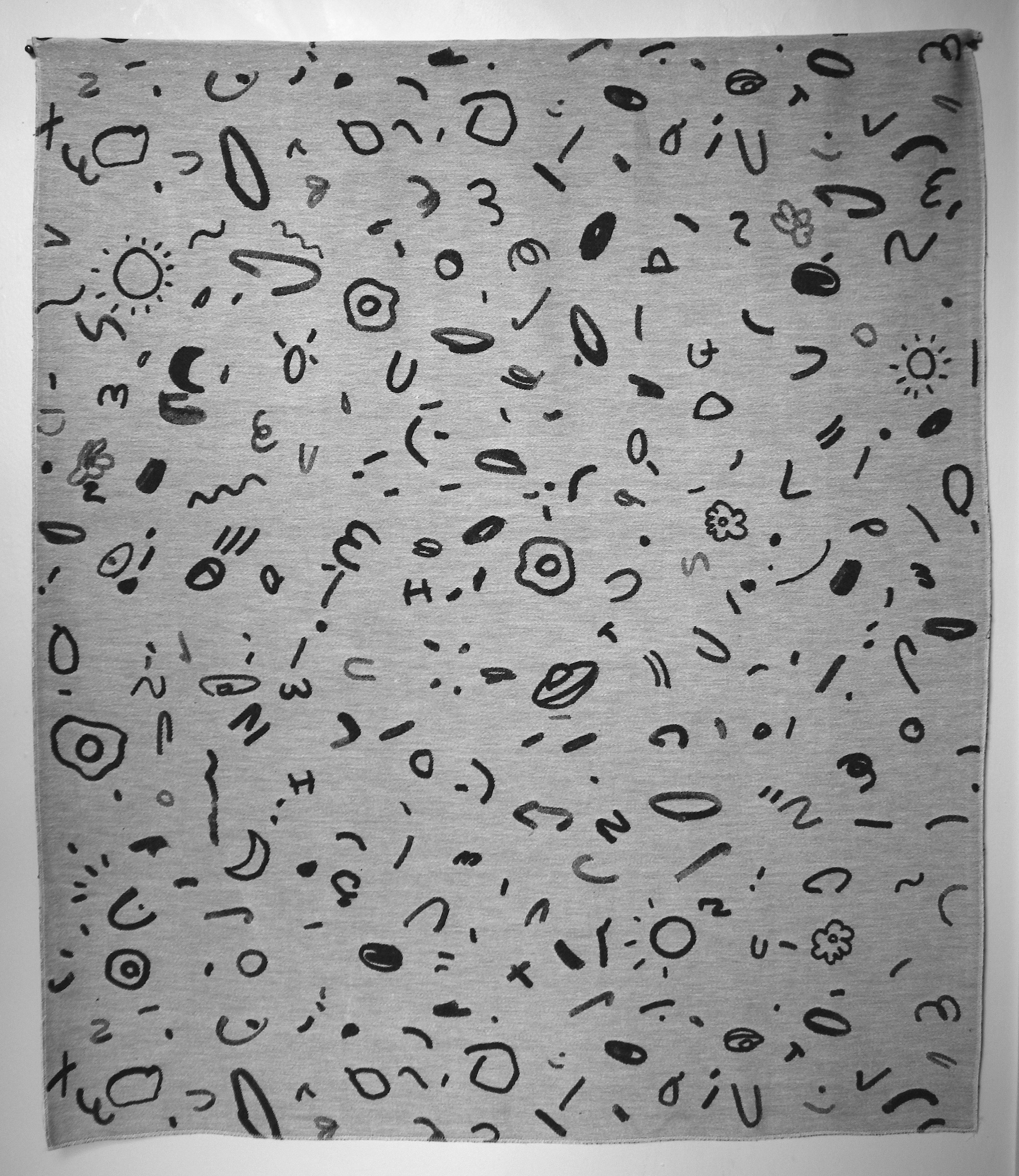 notebook doodles - 4 x 4.5 ft, 2015