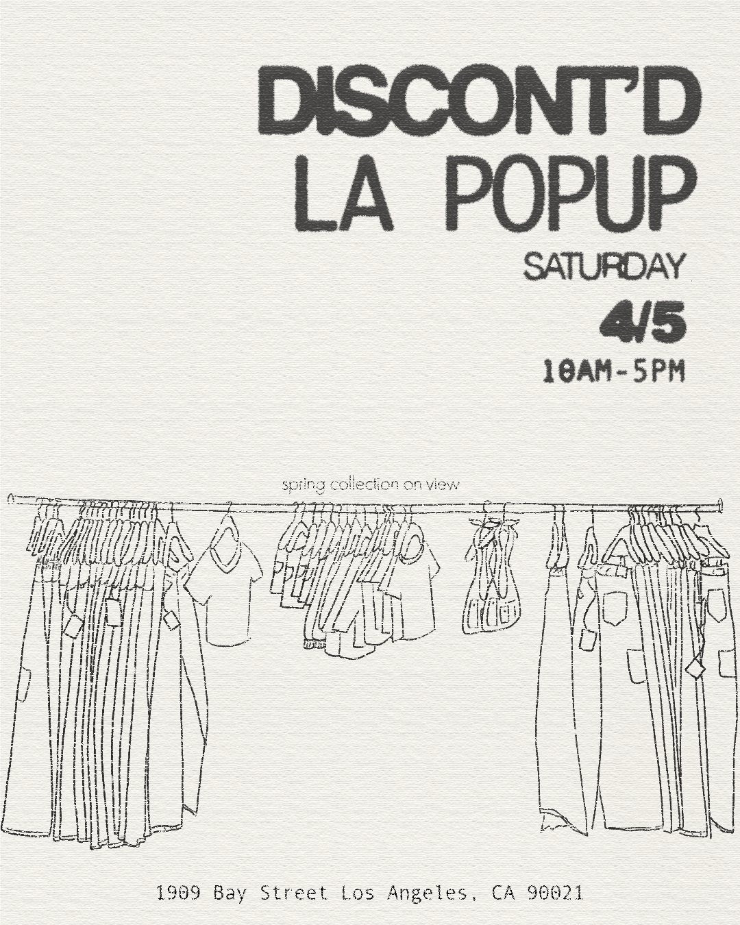 DRAFT FLYER, LA APRIL 2025 POP UP