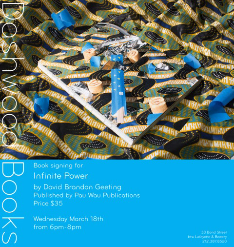 Flyer for Book Signing at Dashwood Books (NYC)