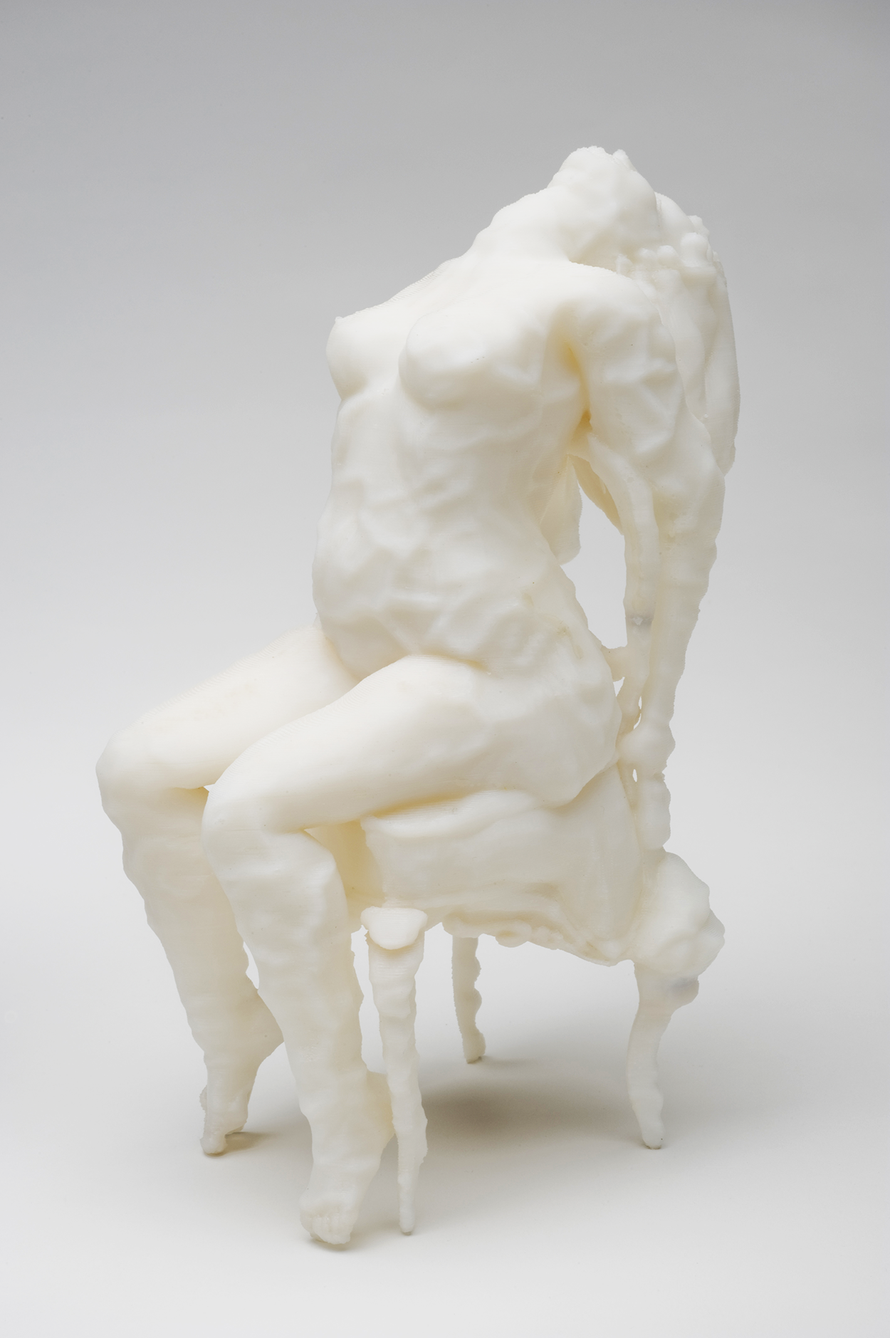 Mortification 01, 2007, 7.5” in h x 2.75” w x 2.75” d, rapid-prototype printed acrylonitrile butadiene-styrene plastic