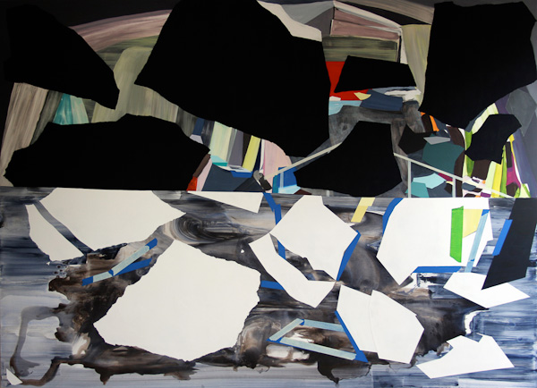 Untitled, acrylic on board 60"x84", 152x213cm 