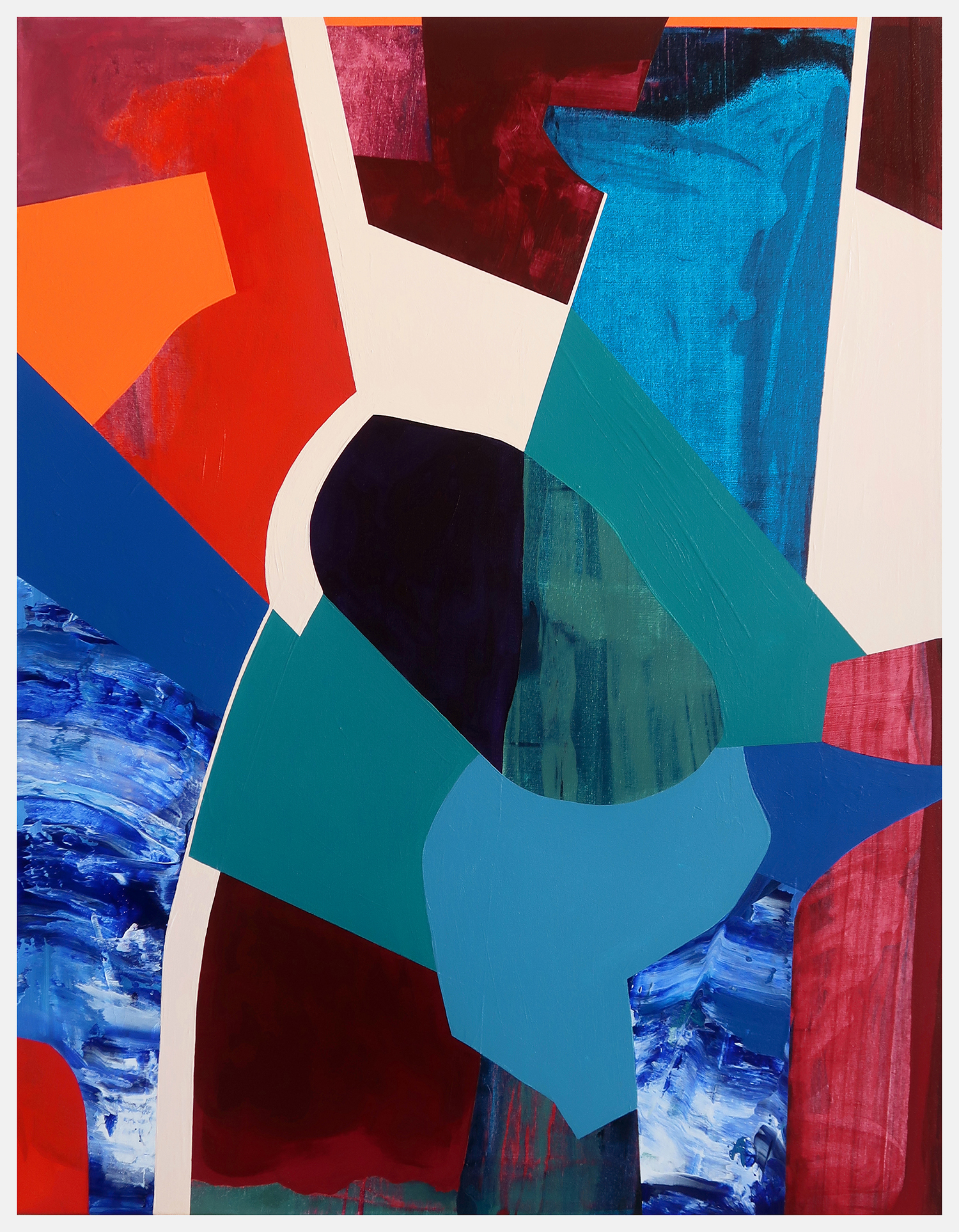 Untitled 595, 2022, Acrylic on canvas, 90x70cm