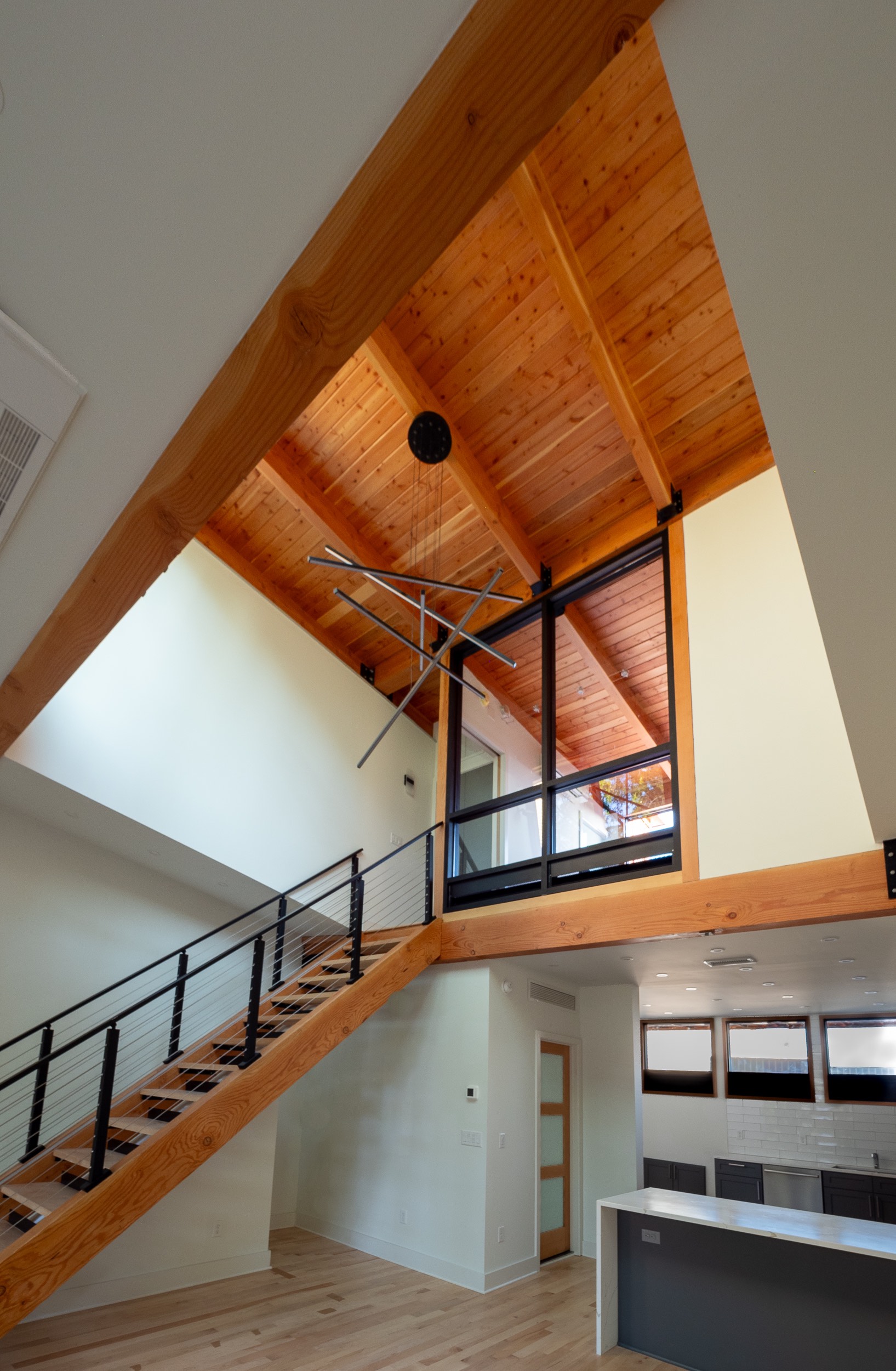 View From Living Area | Charlottesville Loft Apartment | PARABOLA Architecture | Kevin Burke Photography | Copyright 2023