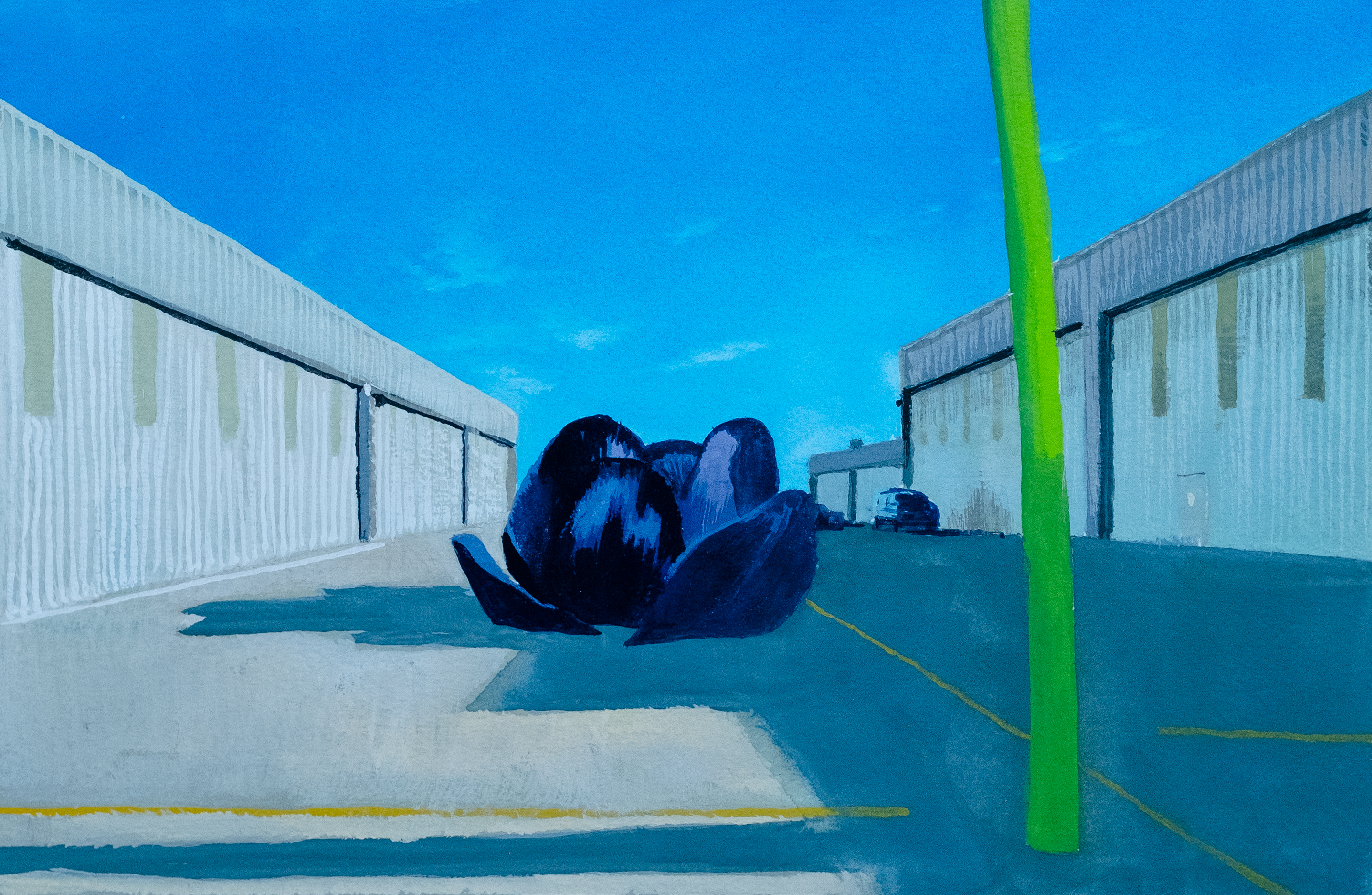 Ghost Flowers v, 2021. Gouache on watercolor paper — 10 x 7 in. 