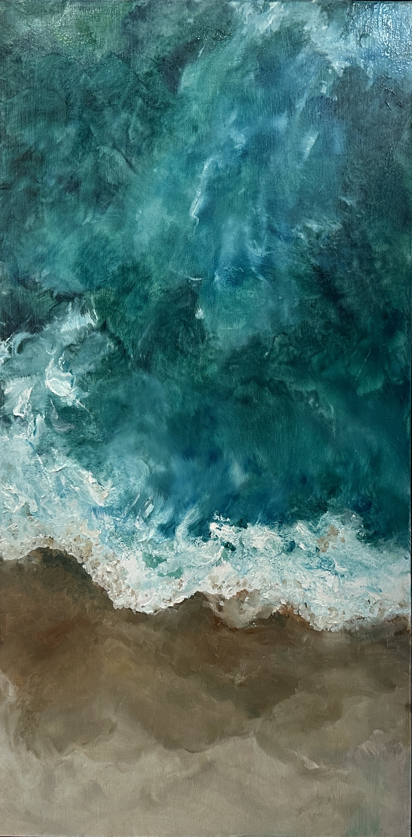 ‘Rising Tide’ (2024) 30cm x 30cm Oil on board SOLD