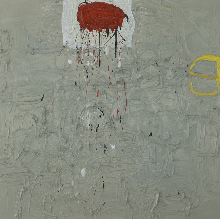  Halo 45, 2007, oil on canvas with crystallina powder, 30x30in
