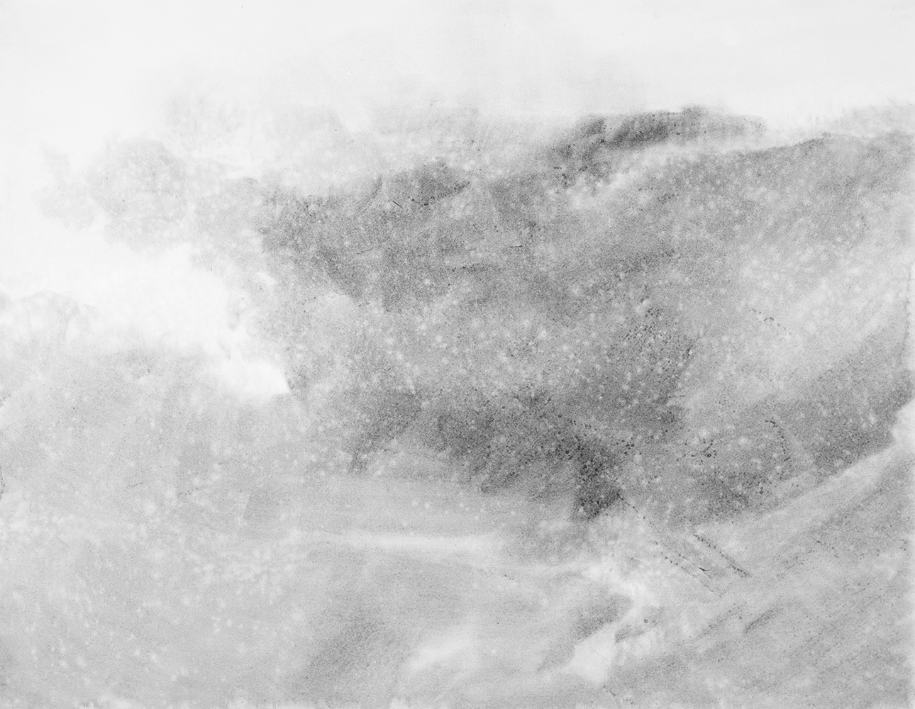 Versant, nuées, pluie [Hillsides, moving clouds, rain]gouache on paper89 x 113 cm, 2024