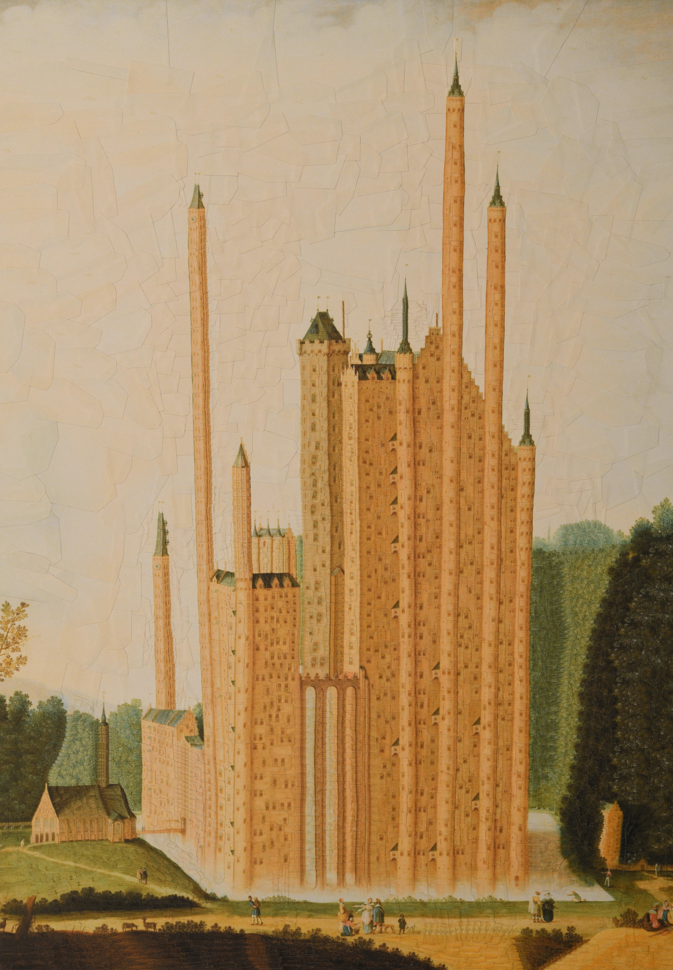 Castle after van der Heck, 2023, 11.6 x 16.5 inches