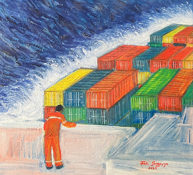 Pilgrimage No. 12, 51 x 46 cm, oil on canvas, 2024