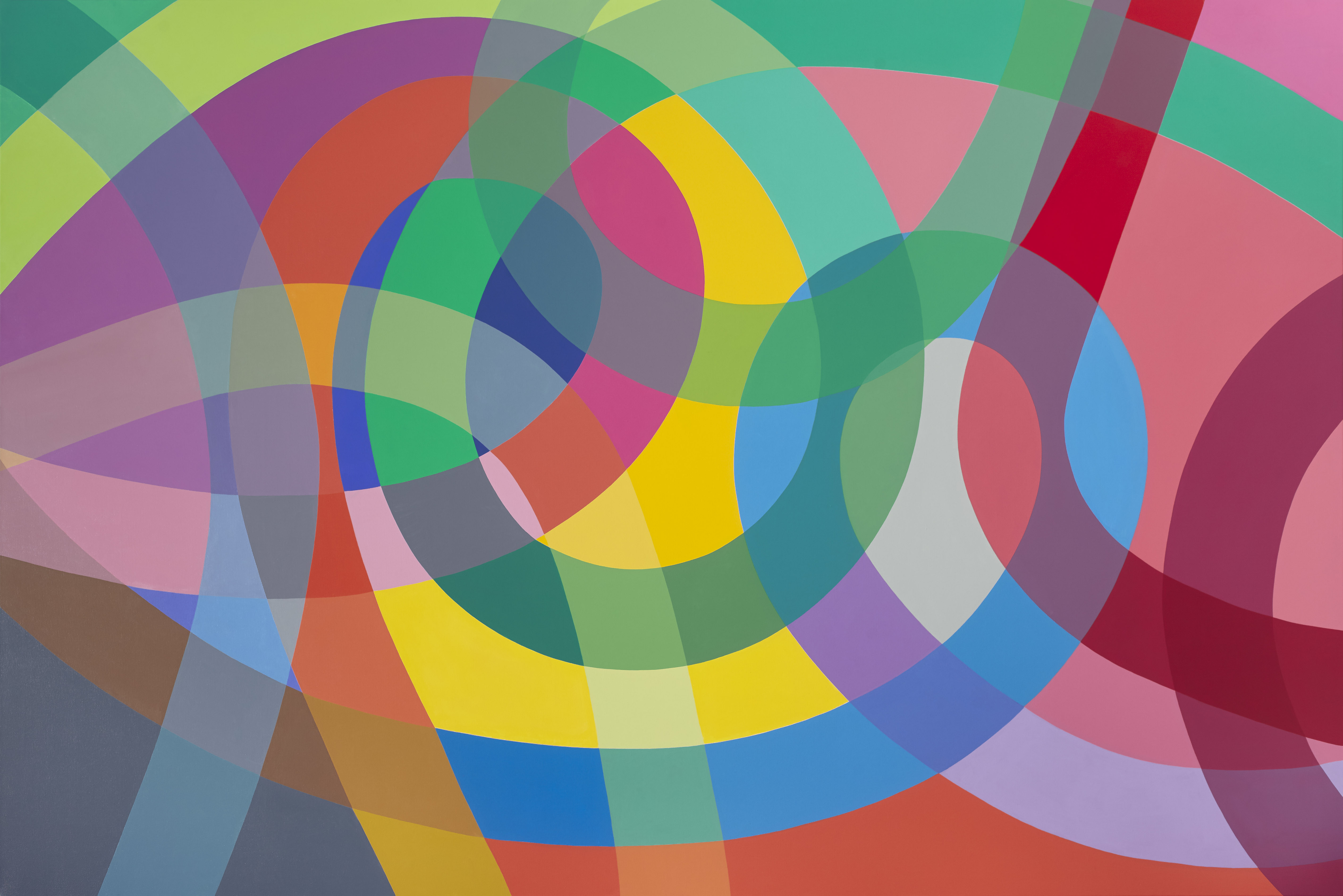 Sin t&iacute;tulo, 2016. Acr&iacute;lico sobre tela, 190 x 290 cm.