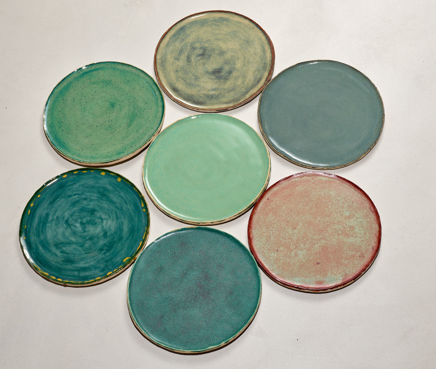 Celadon plates