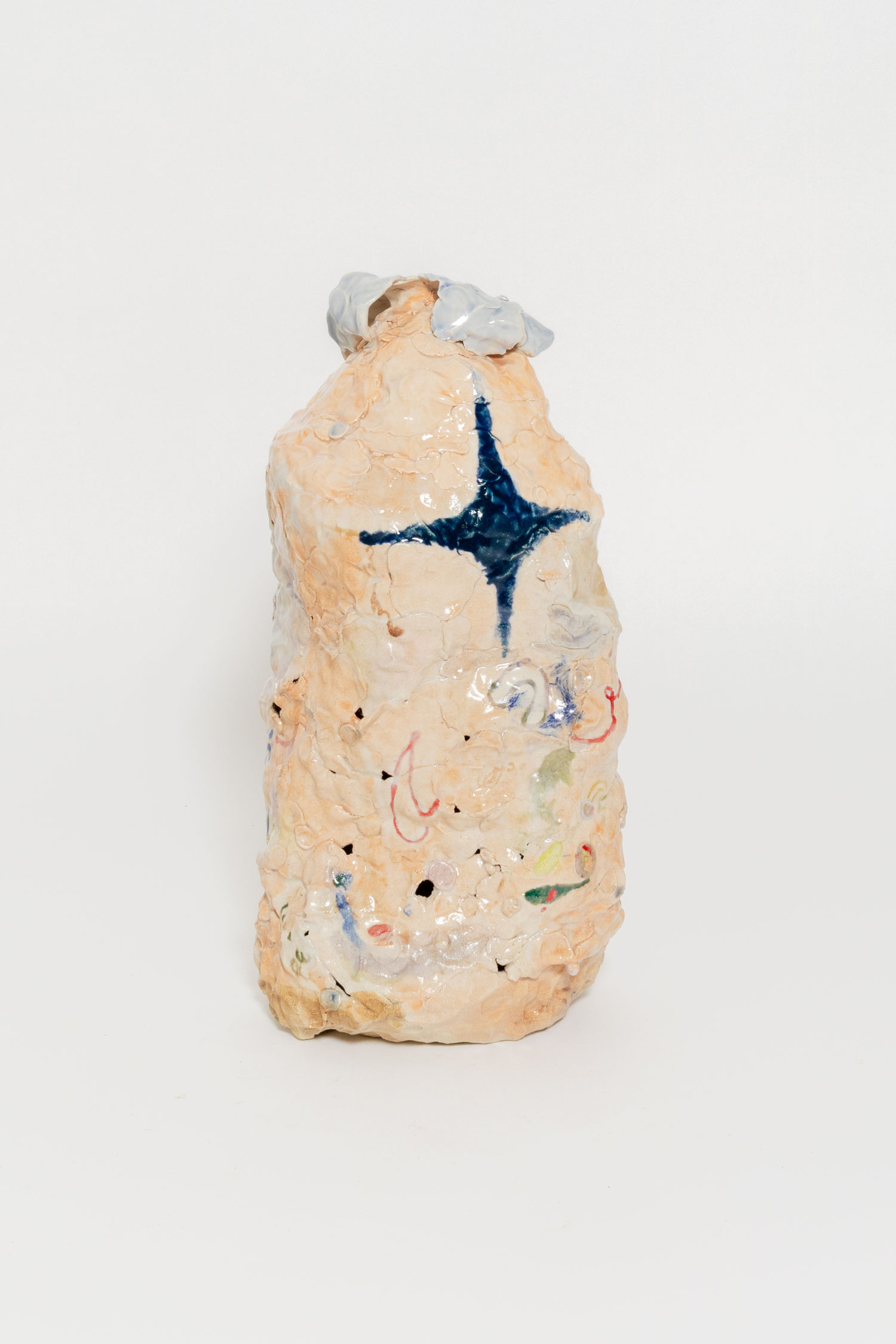 Sebastian Temple, Giant Bin #6, 2025, Glazed stoneware, Height 40 cm, Diameter 20 cm