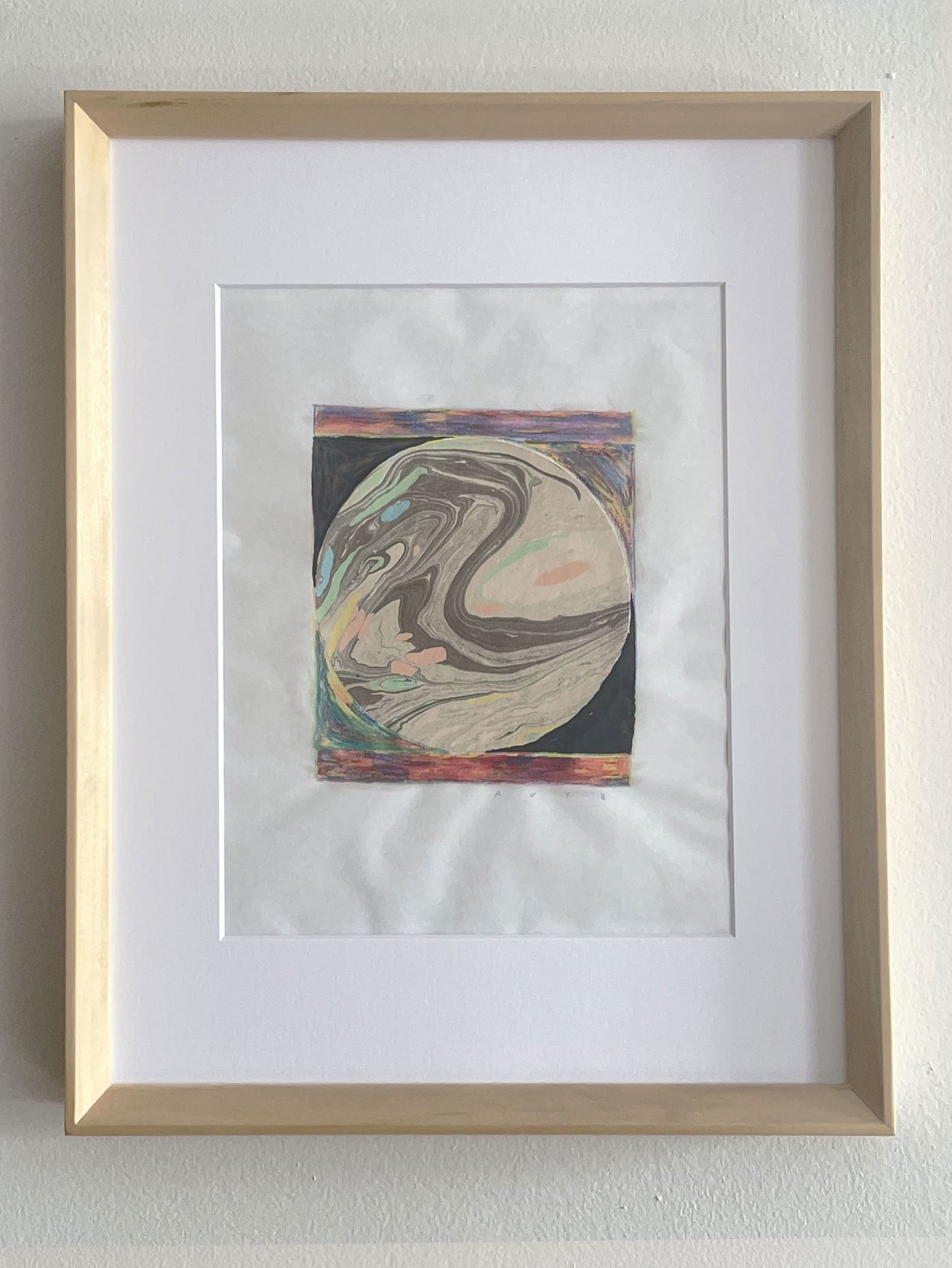 Untitled, collage on paper, 8" x 10," 2023