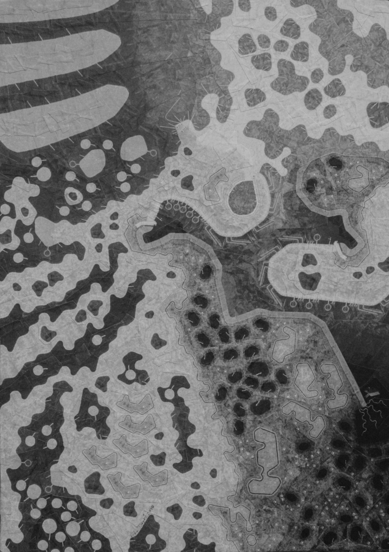 Robot #6, manipulation of Robot #5, 2010, 18 x 12.5 inches