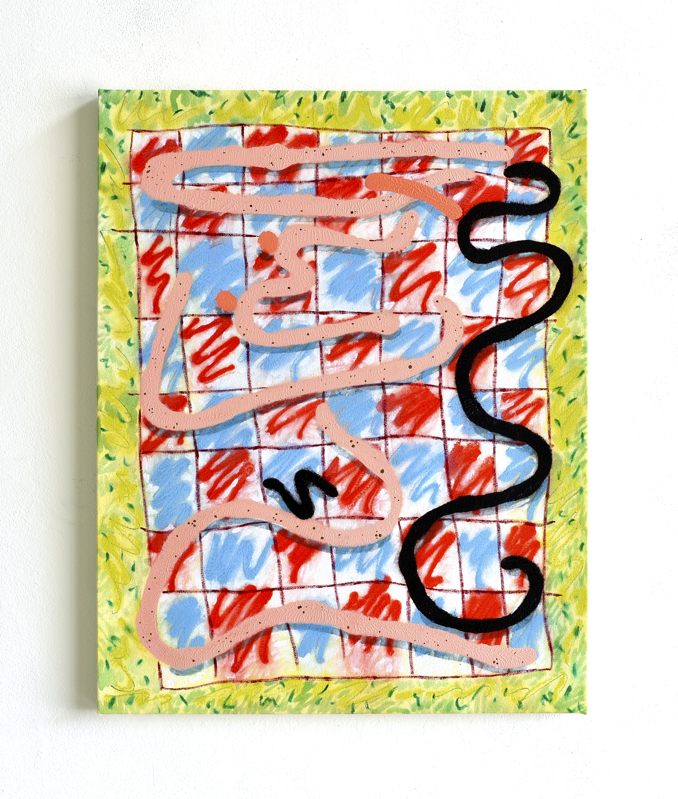 Freckle Maker, 2019, 23.75&rdquo; x 30.25," acrylic on canvas