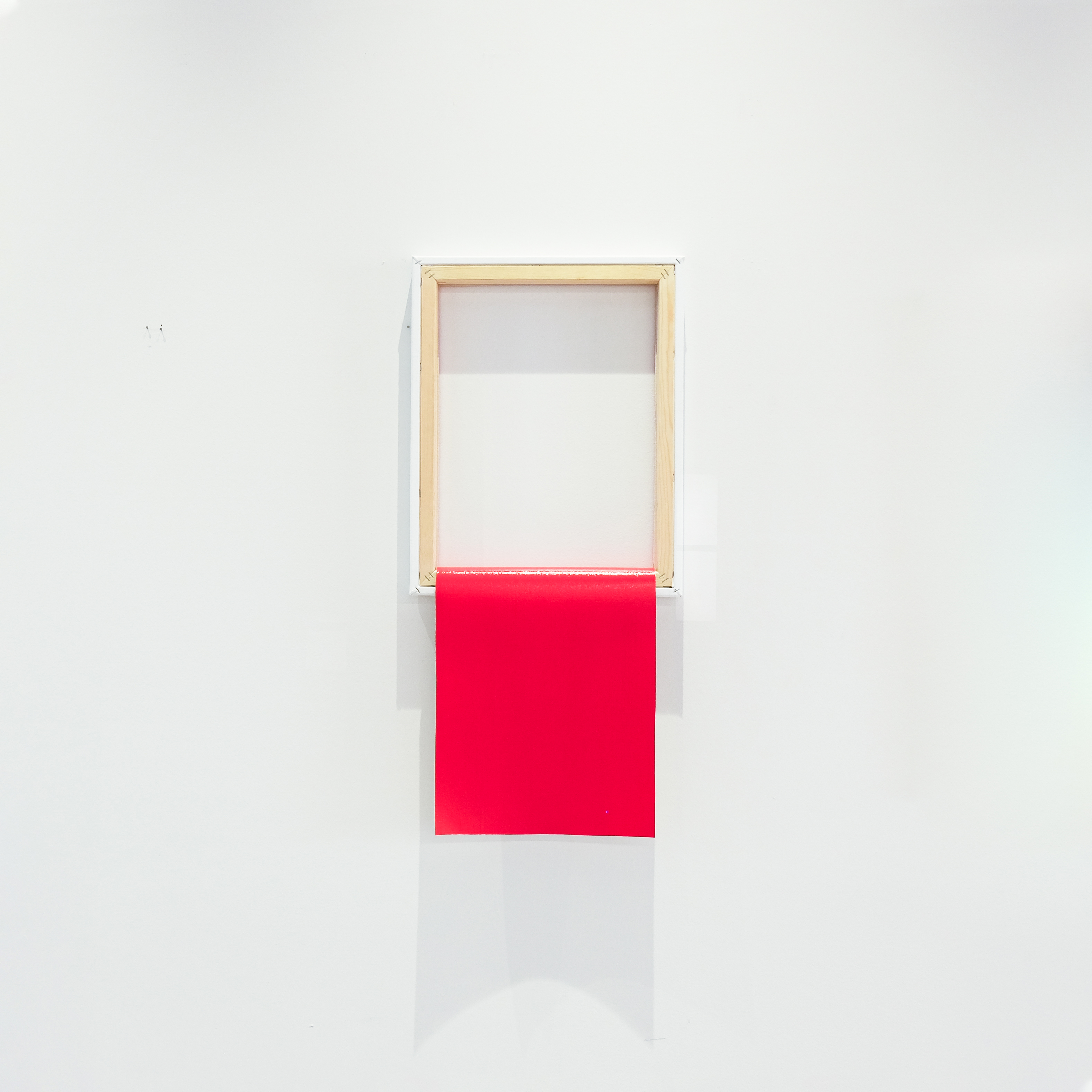 Exposed (Red), 2019, Acrylic on canvas, 34 x 16 in