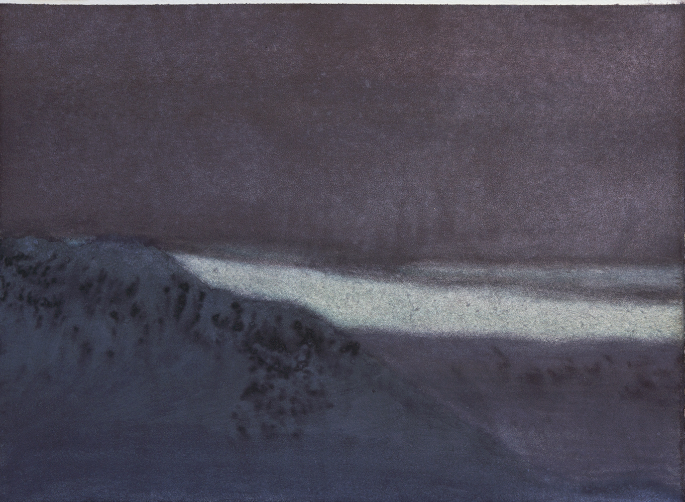 Vallée, ciel, nuit (III)watercolour on paper28 x 38 cm, 2019