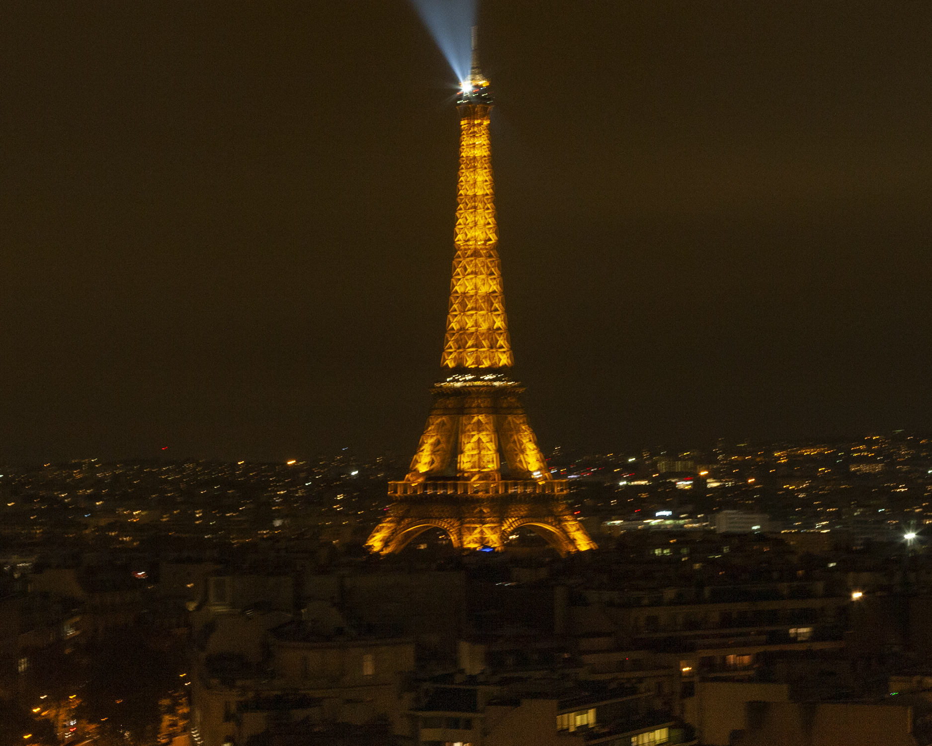 View From The Arc de Triomphe