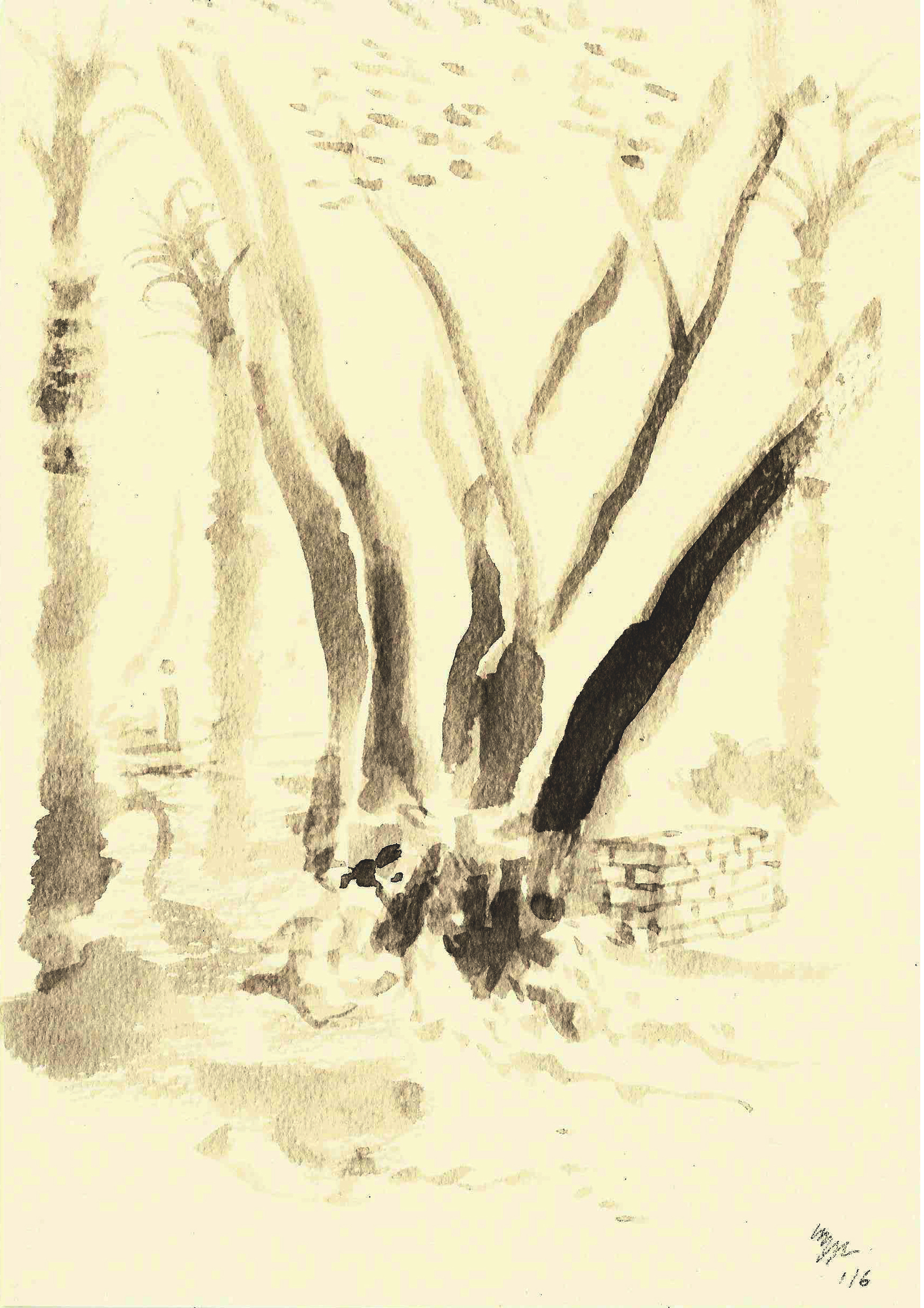 ‘porto faculty of fine arts’, 2016, watercolor on paper